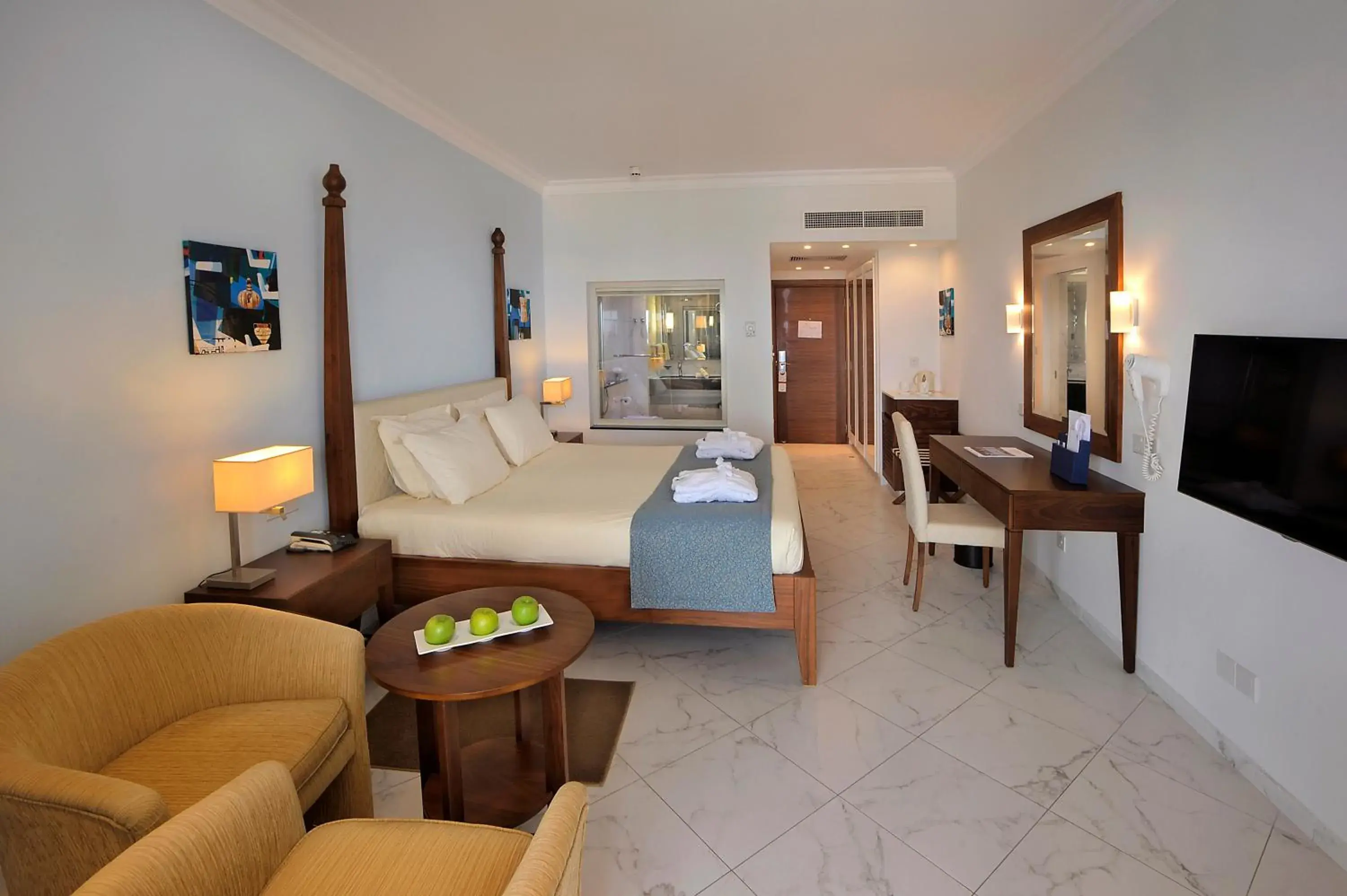 Superior Double or Twin Room with Side Sea View (18+ years old) in Olympic Lagoon Resort Paphos Superior Double or Twin Room with Side Sea View (18+ years old) in Olympic Lagoon Resort Paphos