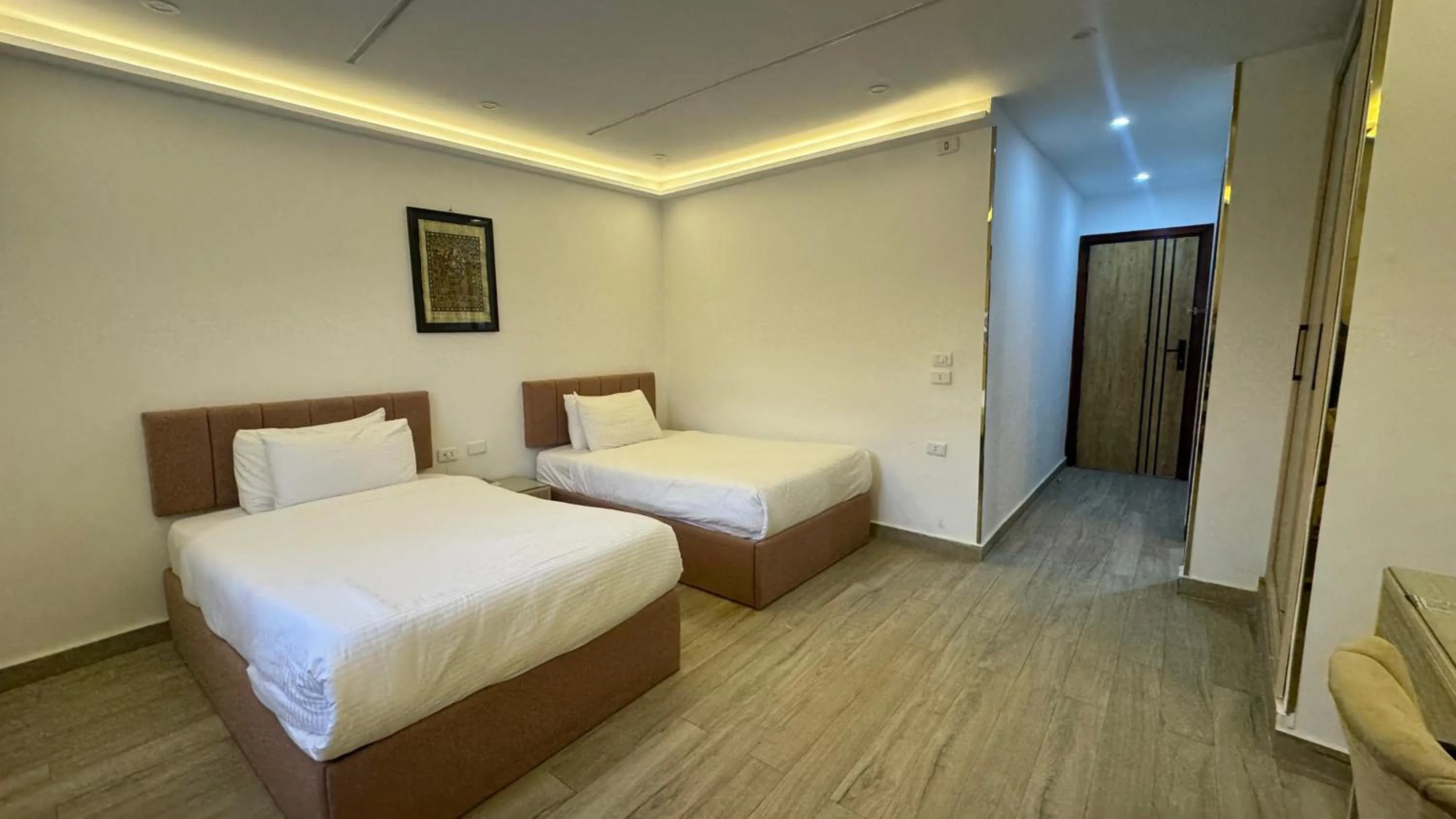 Bed in Pyramids Hotel