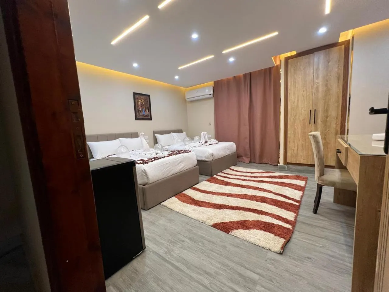 Bed in Pyramids Hotel