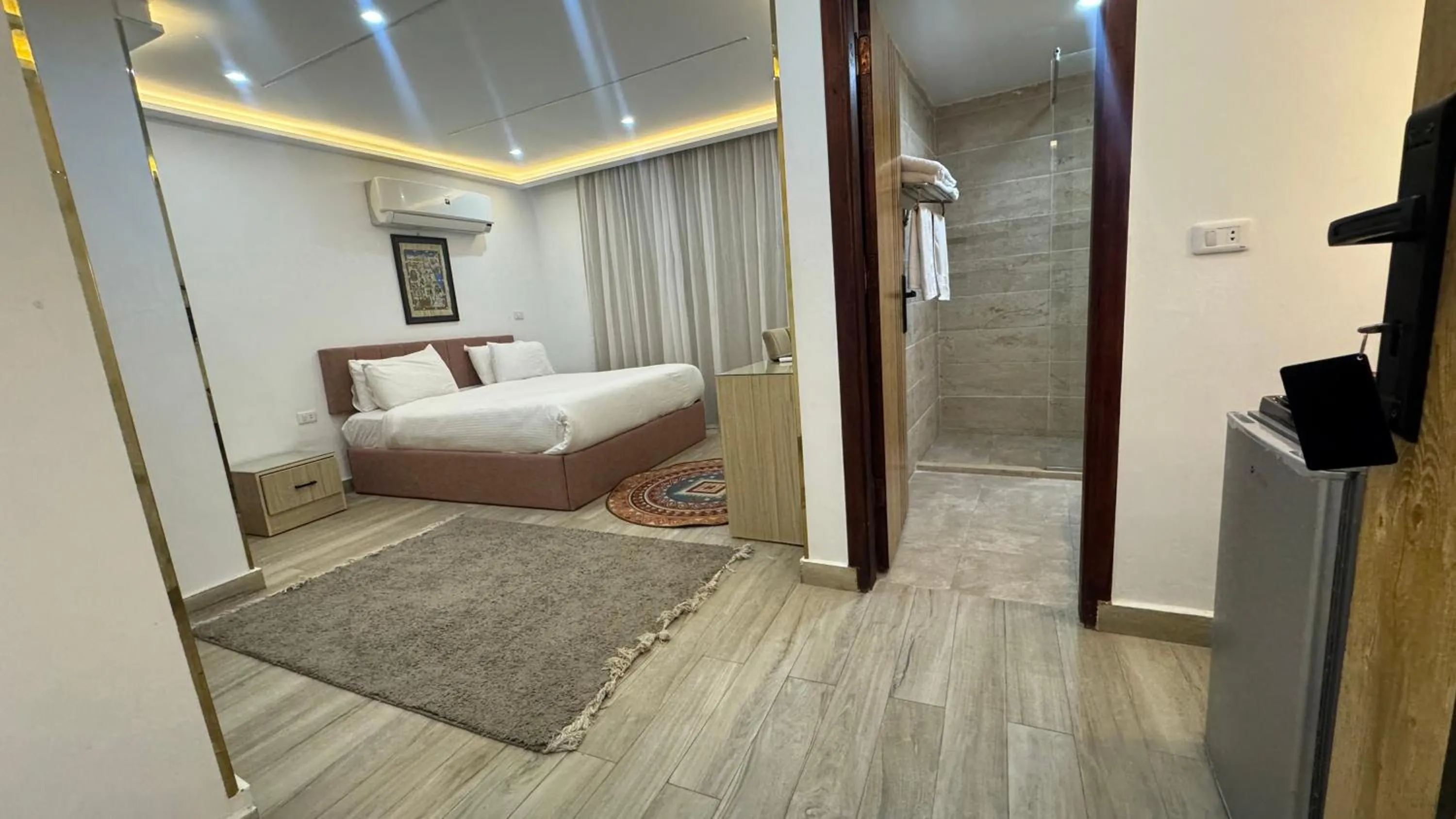 Bed in Pyramids Hotel