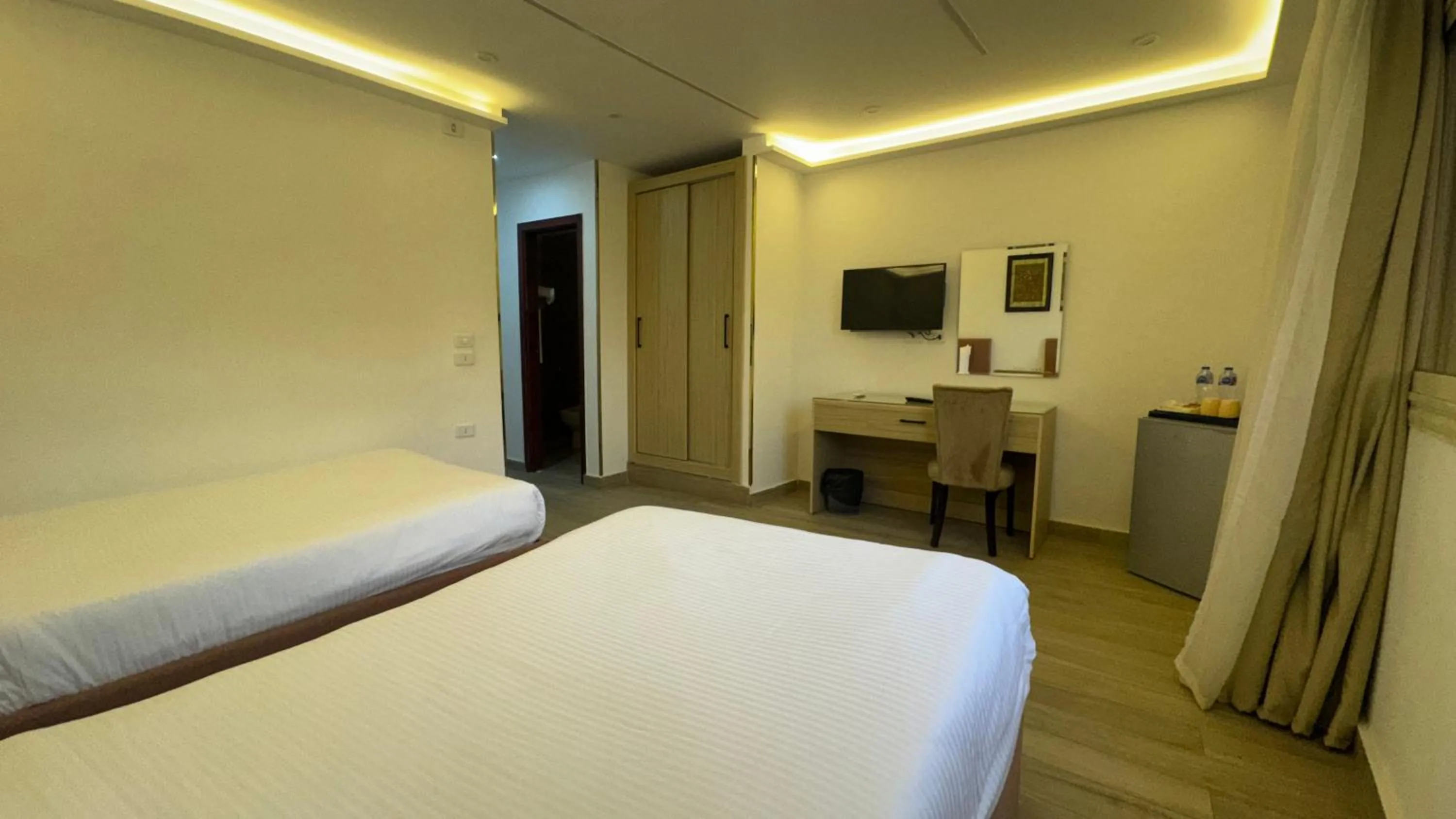 Bed in Pyramids Hotel