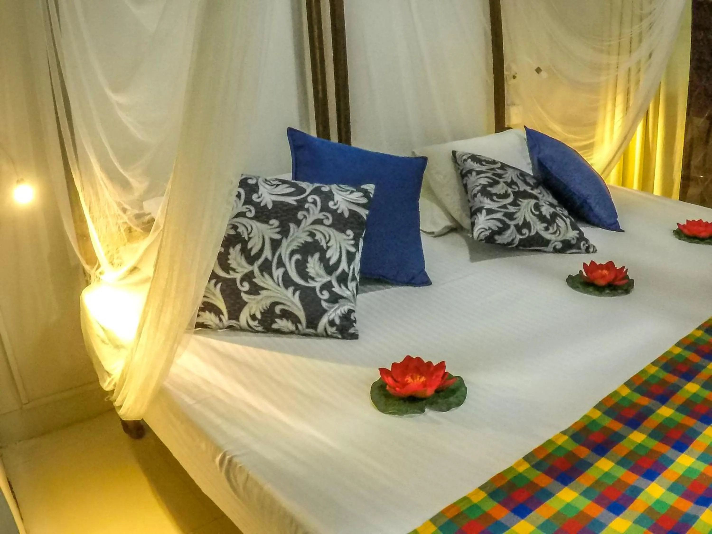 Bed in Wijenayake's - Beach Haven Guest House - Galle Fort