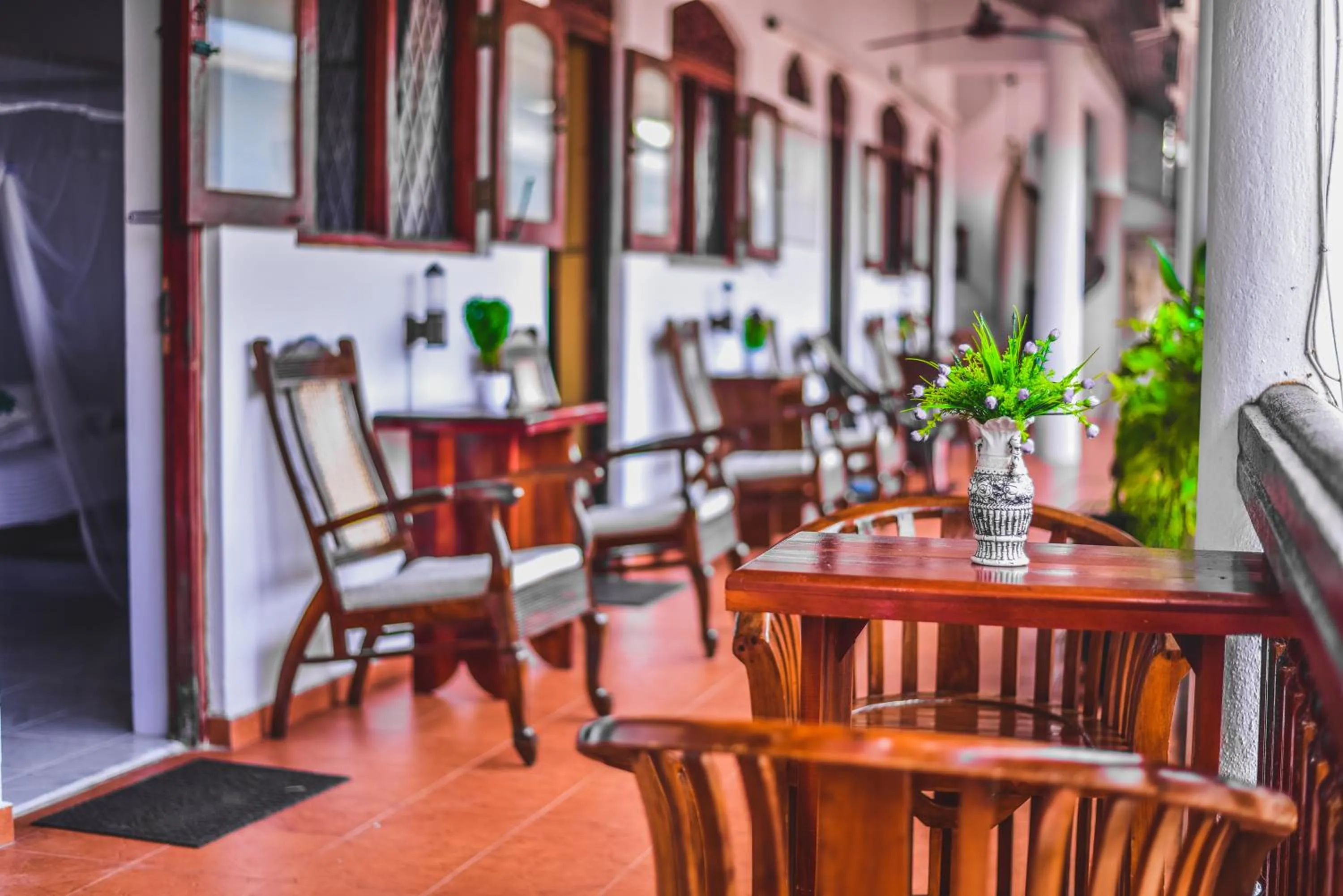 Balcony/Terrace in Wijenayake's - Beach Haven Guest House - Galle Fort