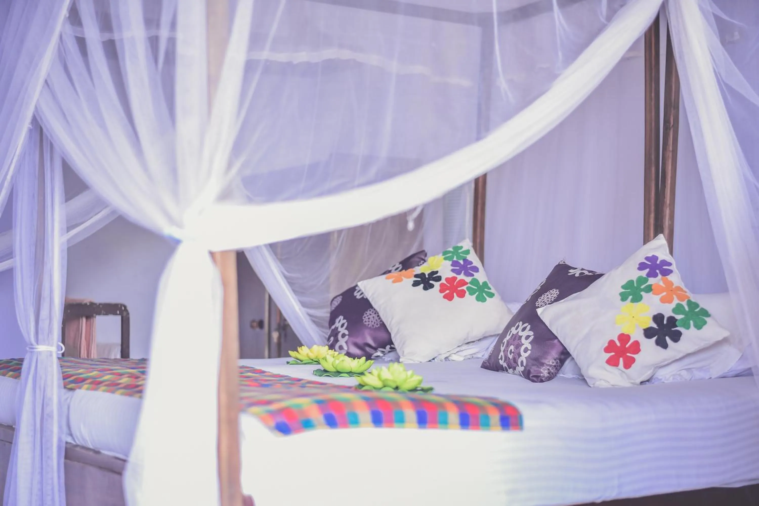 Bed in Wijenayake's - Beach Haven Guest House - Galle Fort