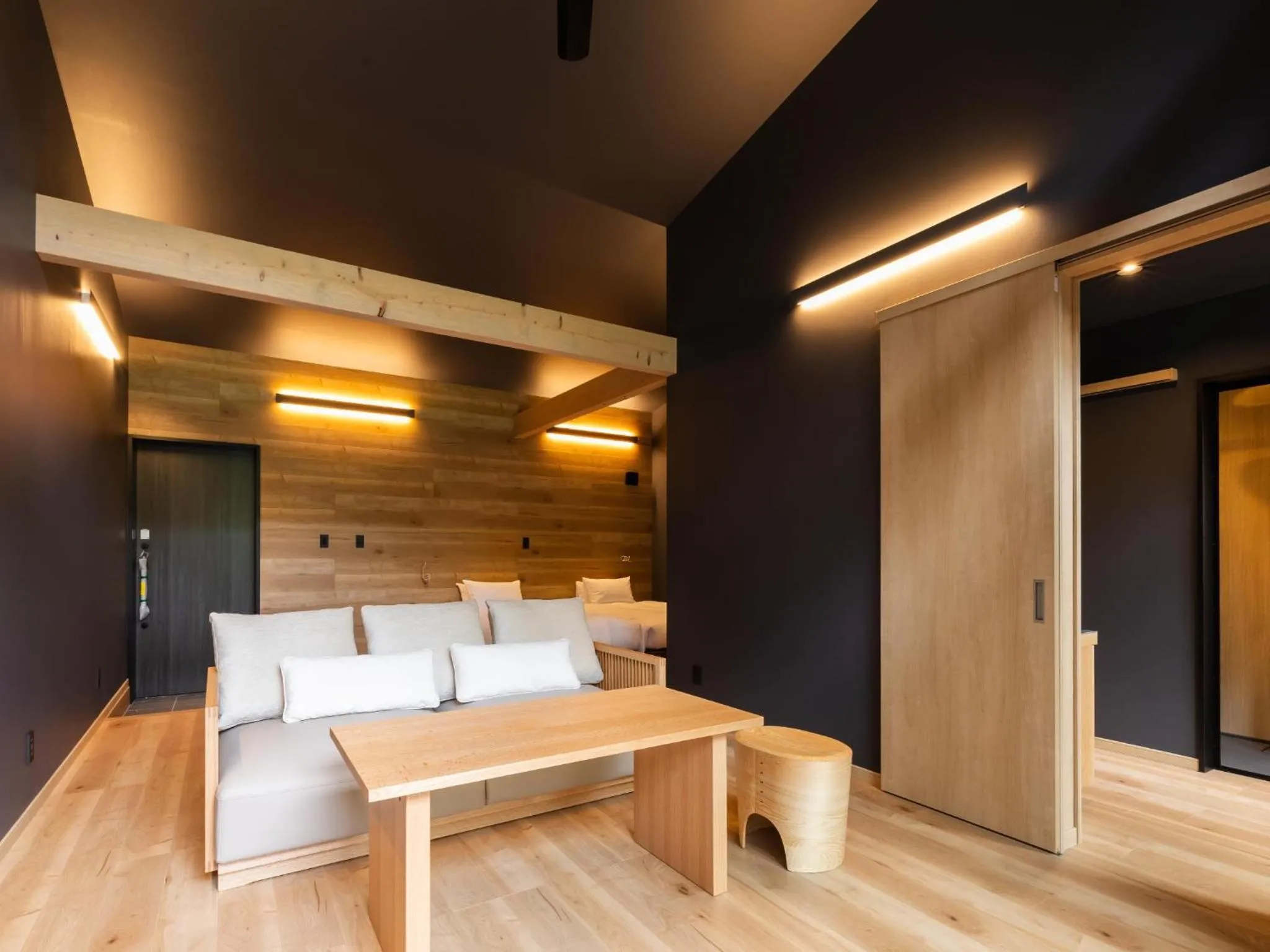 Living room, Bed in 7c villa and winery