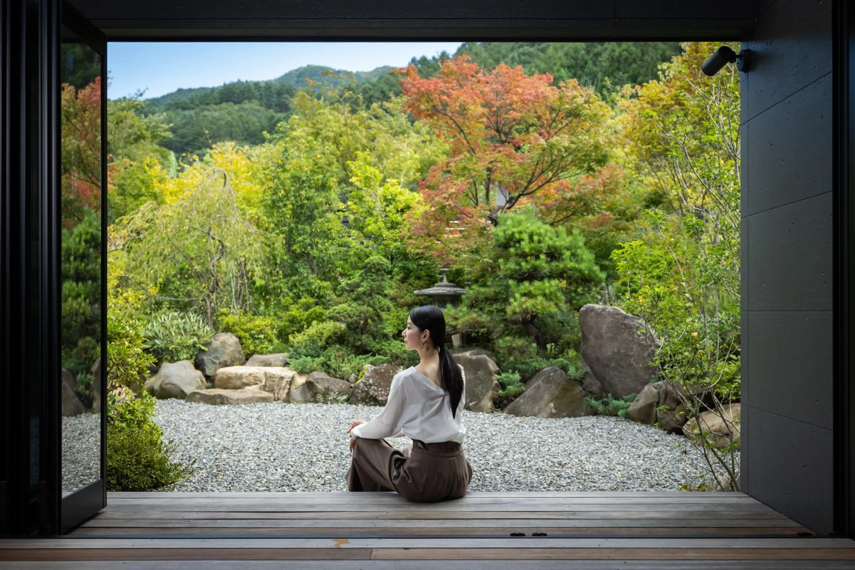 Garden view in 7c villa and winery