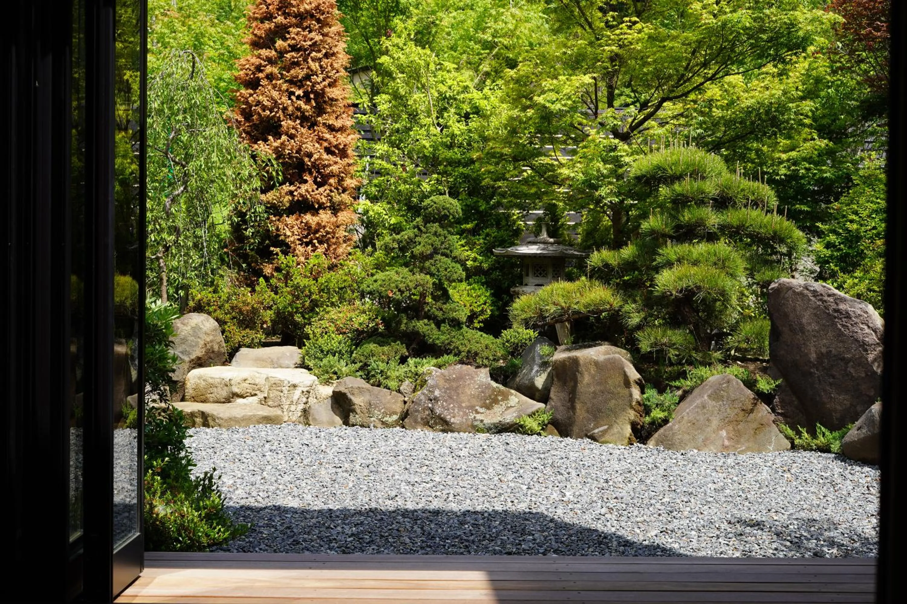 Garden view in 7c villa and winery