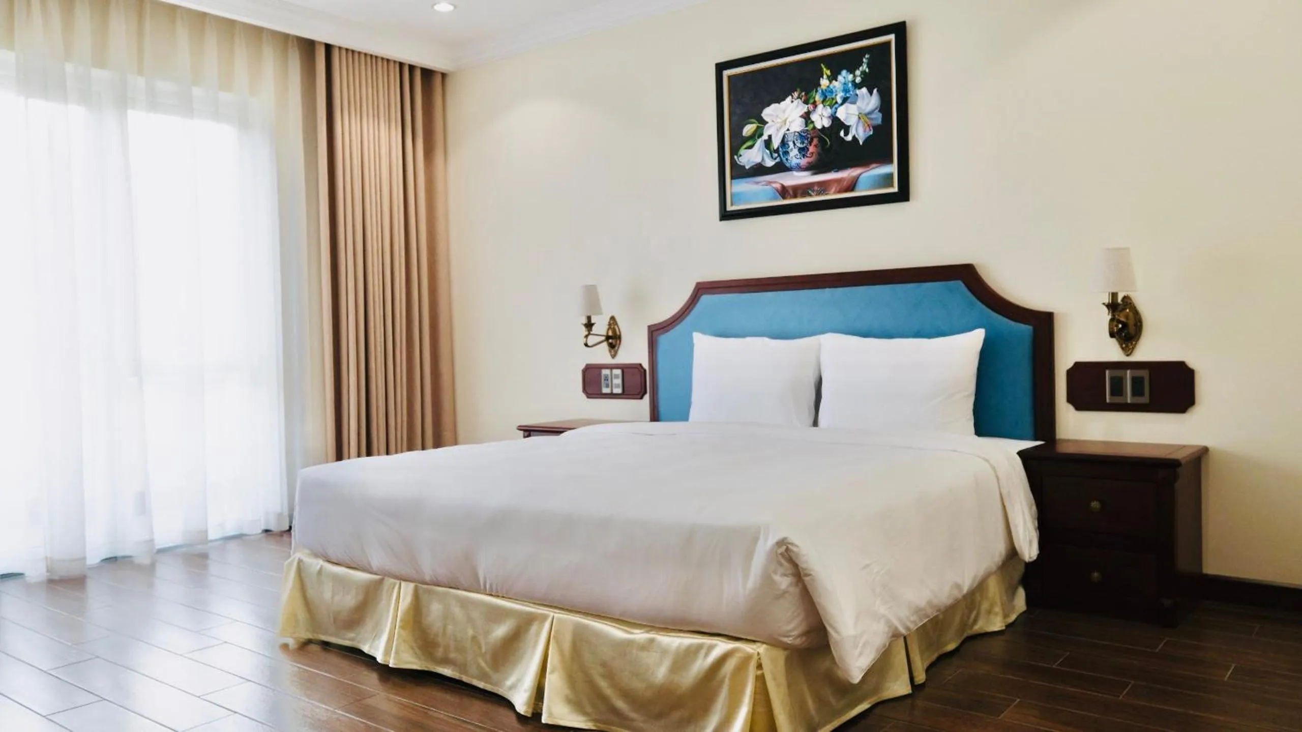 Bed in CALYSSA HOTELS & VILLAGE