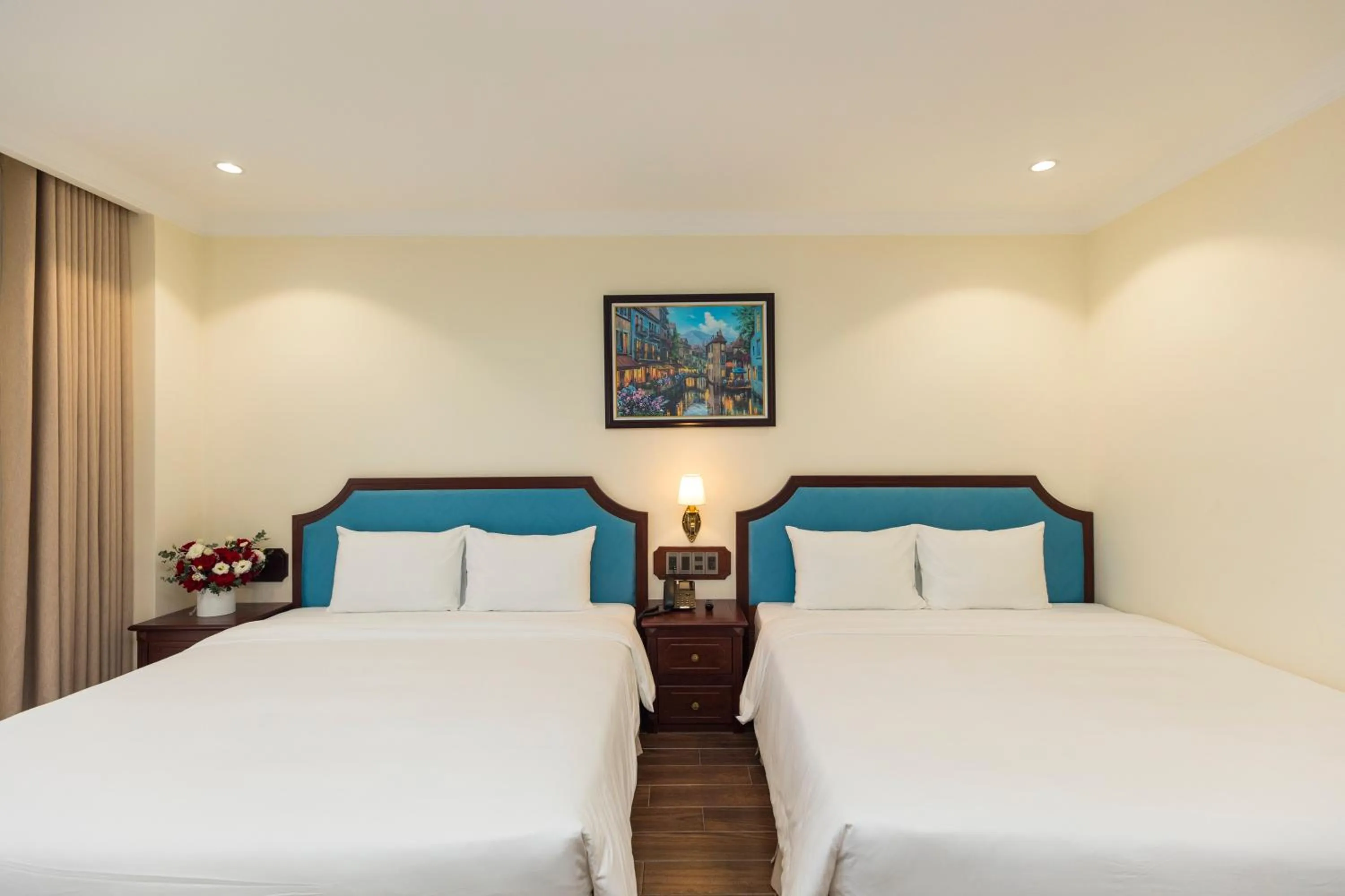 Bed in CALYSSA HOTELS & VILLAGE