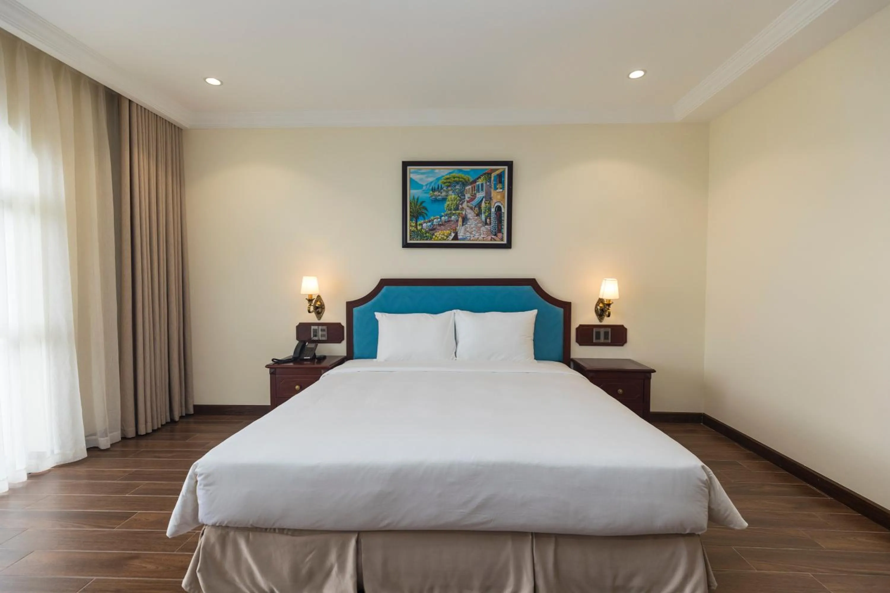 Bed in CALYSSA HOTELS & VILLAGE