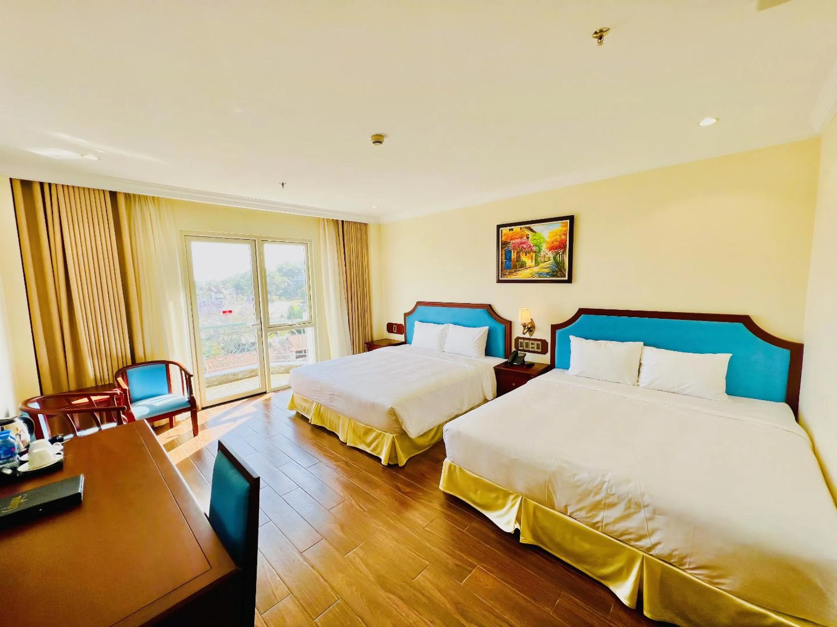 Bed in CALYSSA HOTELS & VILLAGE