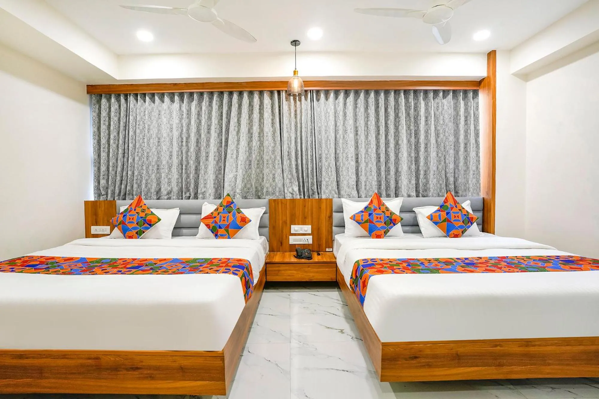 Bed in FabHotel Namantra - Nr Apollo Circle Sardar Patel Ring Road