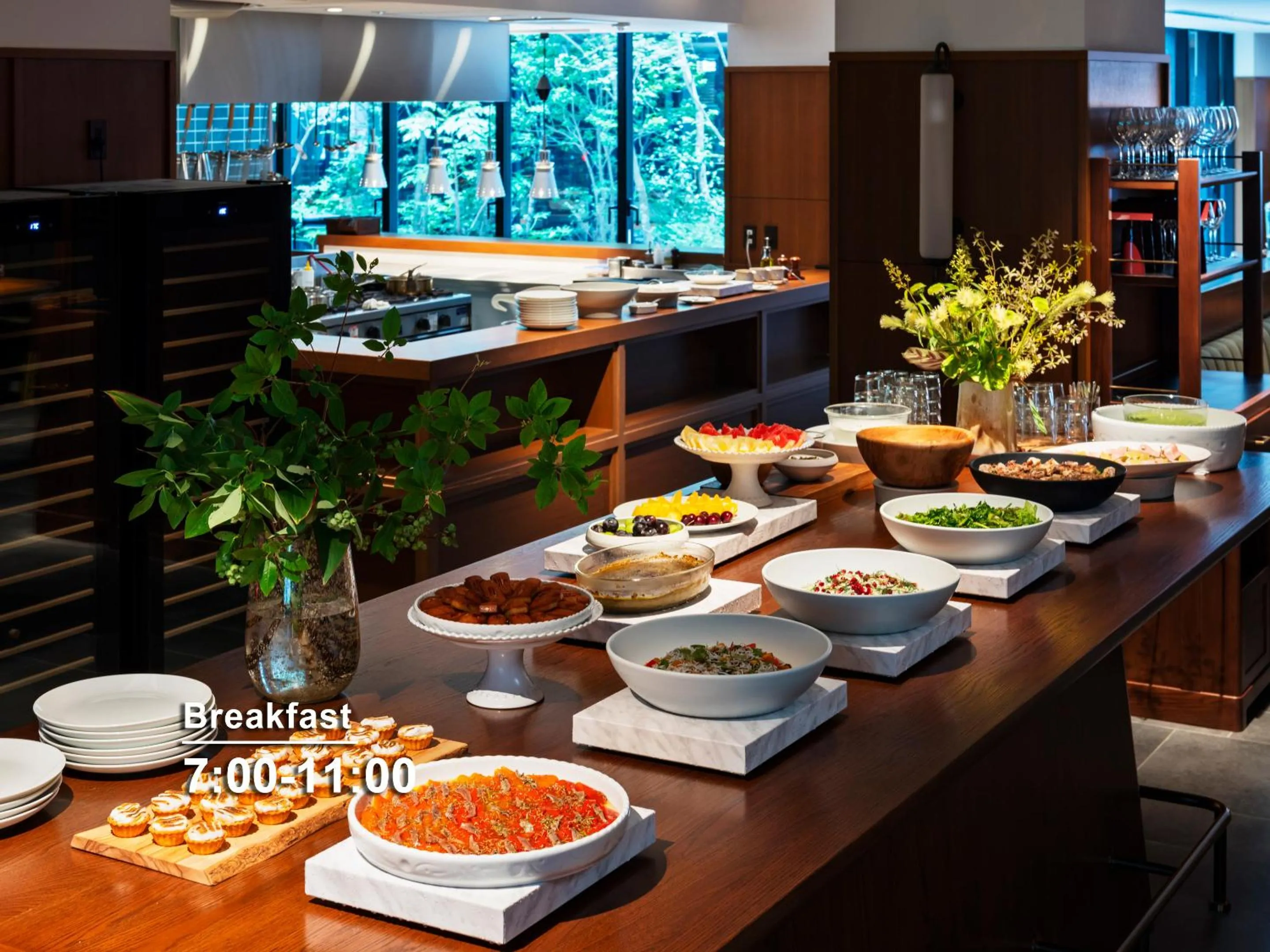 Buffet breakfast in Mitsui Garden Hotel Kyoto Sanjo PREMIER