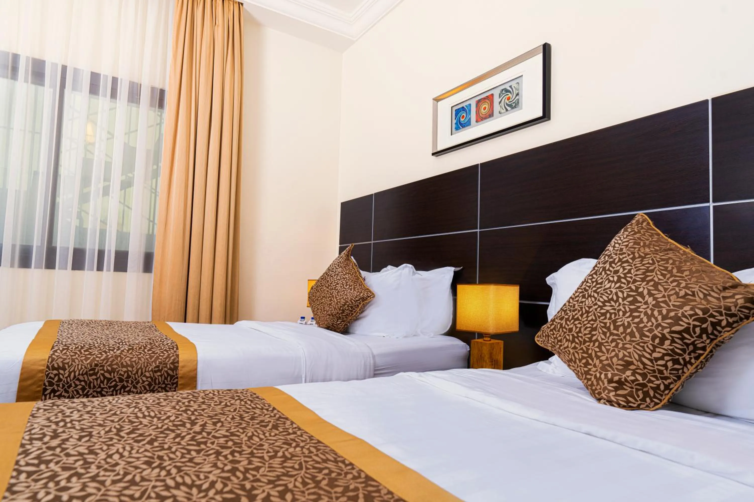 Bedroom, Bed in شقق بلاتينيوم السبعين للشقق المخدومة