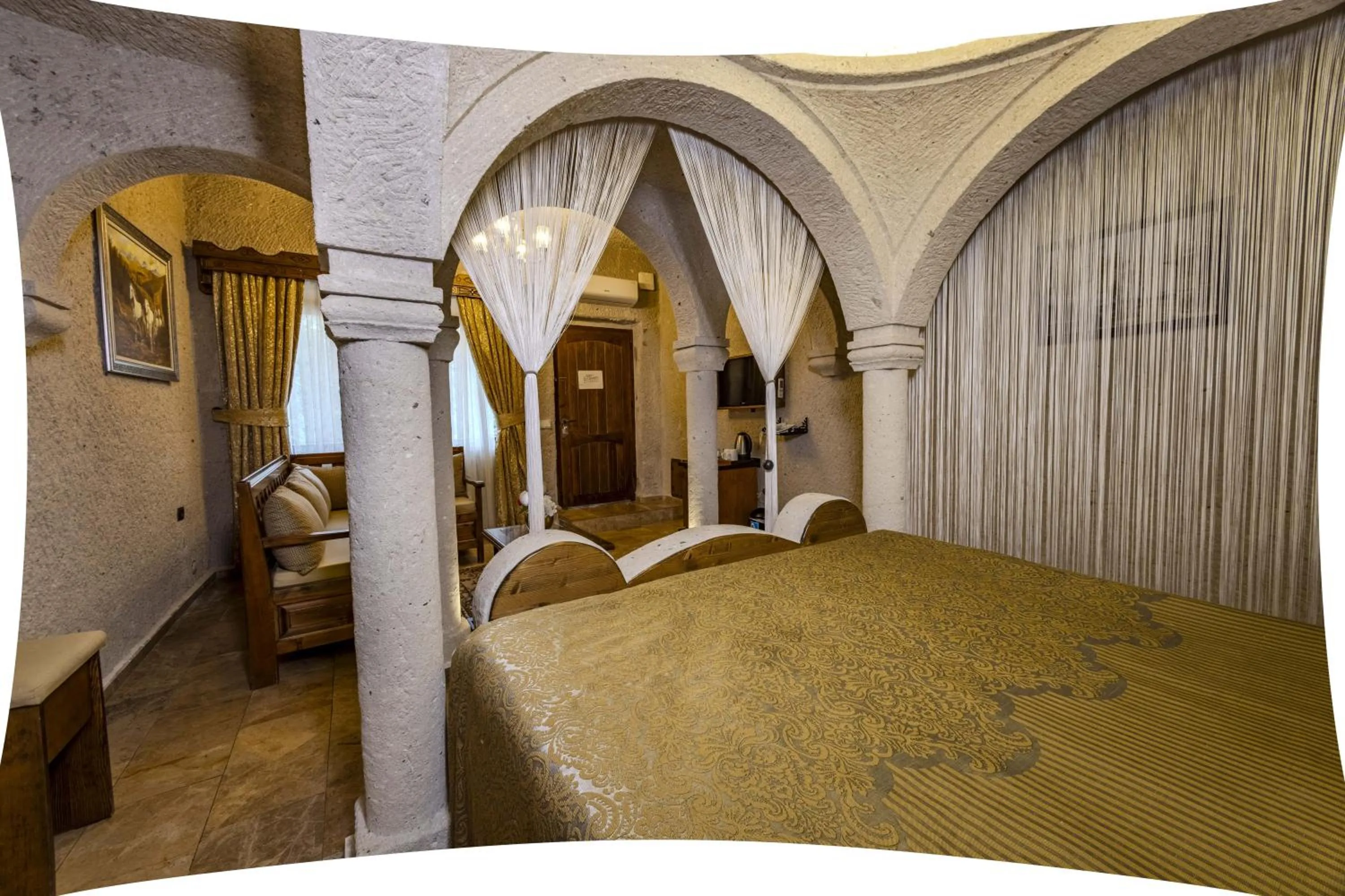 Bed in Cappadocia Inn Cave Hotel
