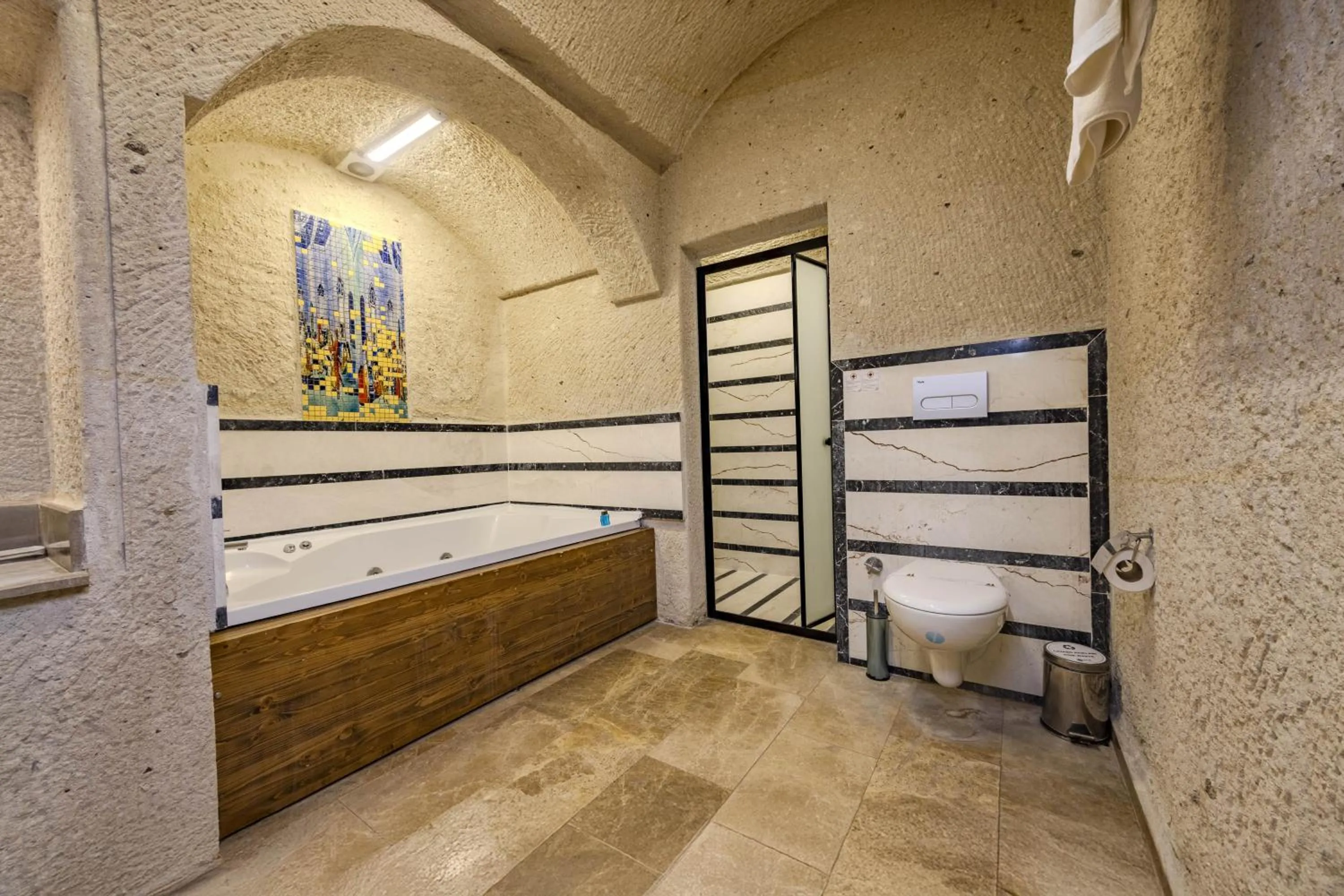 Bathroom, Bed in Cappadocia Inn Cave Hotel