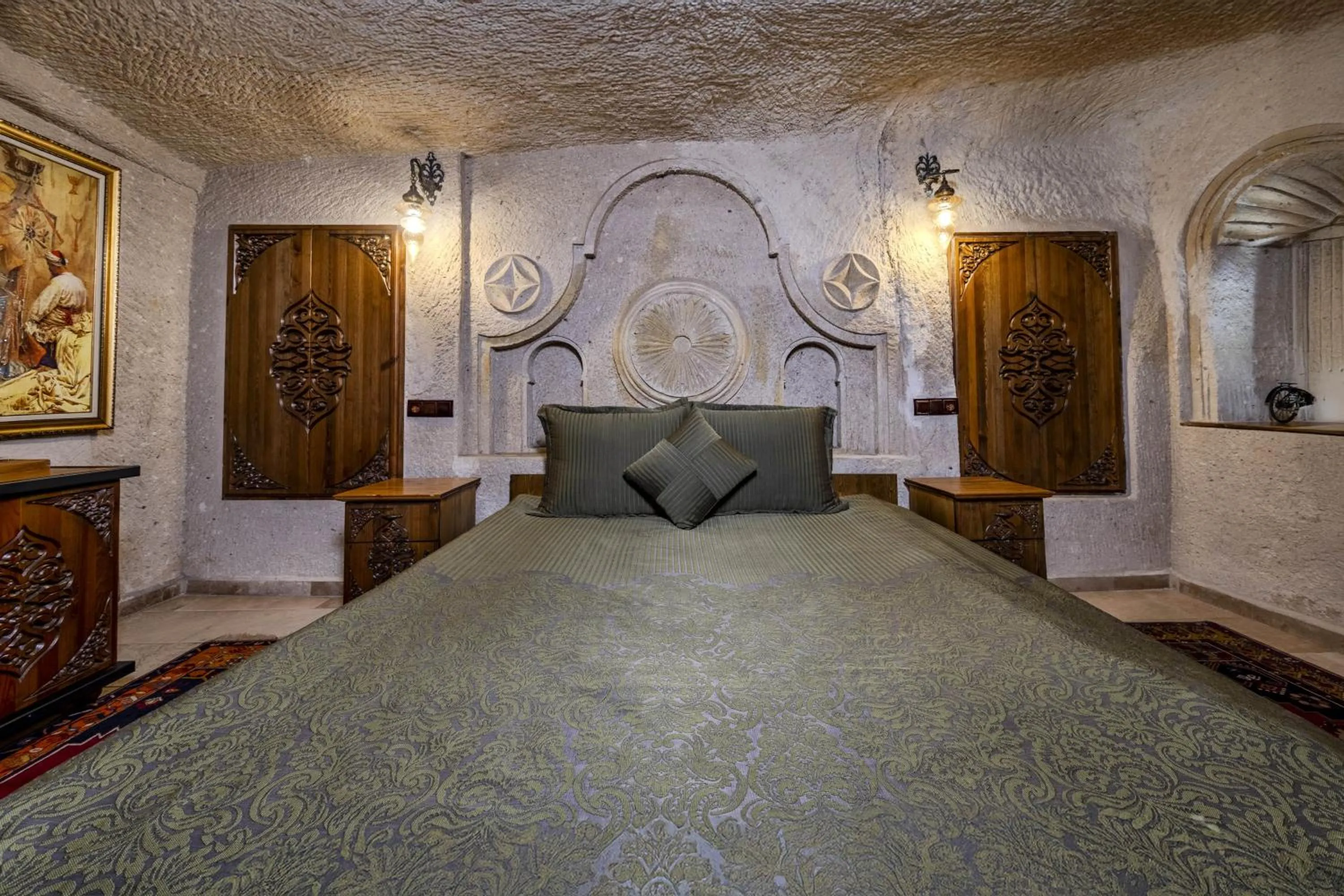 Bed in Cappadocia Inn Cave Hotel