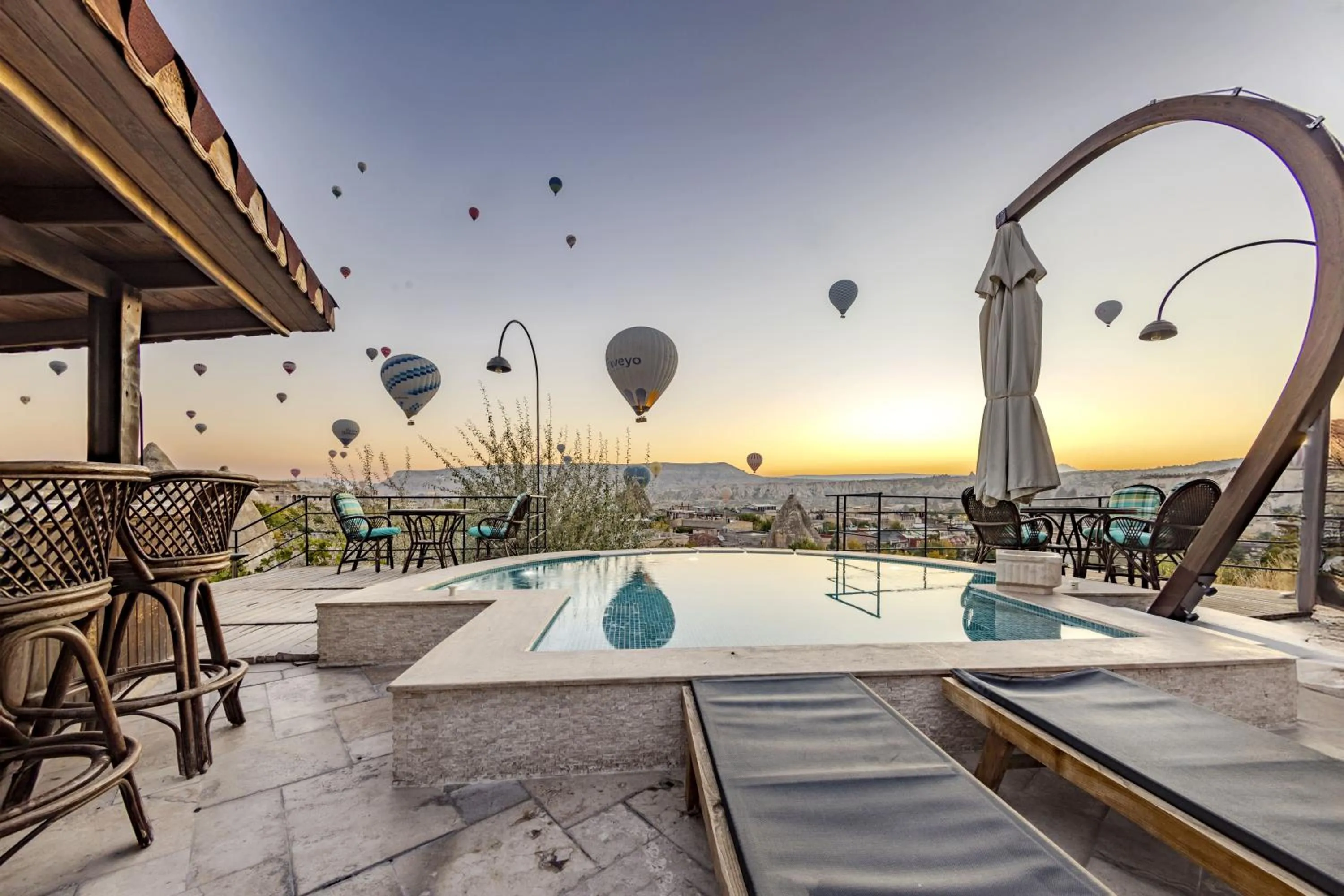 Pool view in Cappadocia Inn Cave Hotel