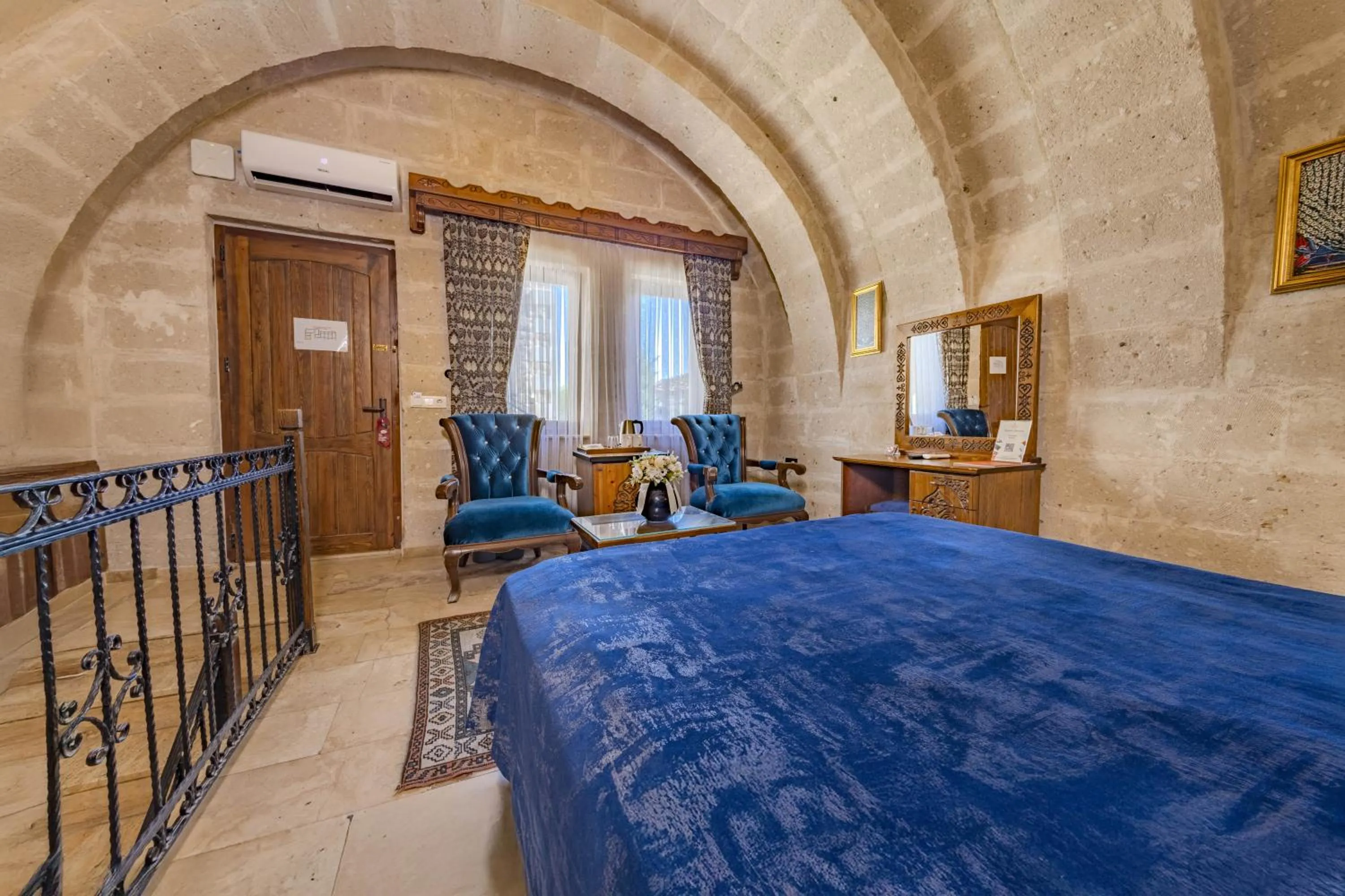 Bed in Cappadocia Inn Cave Hotel