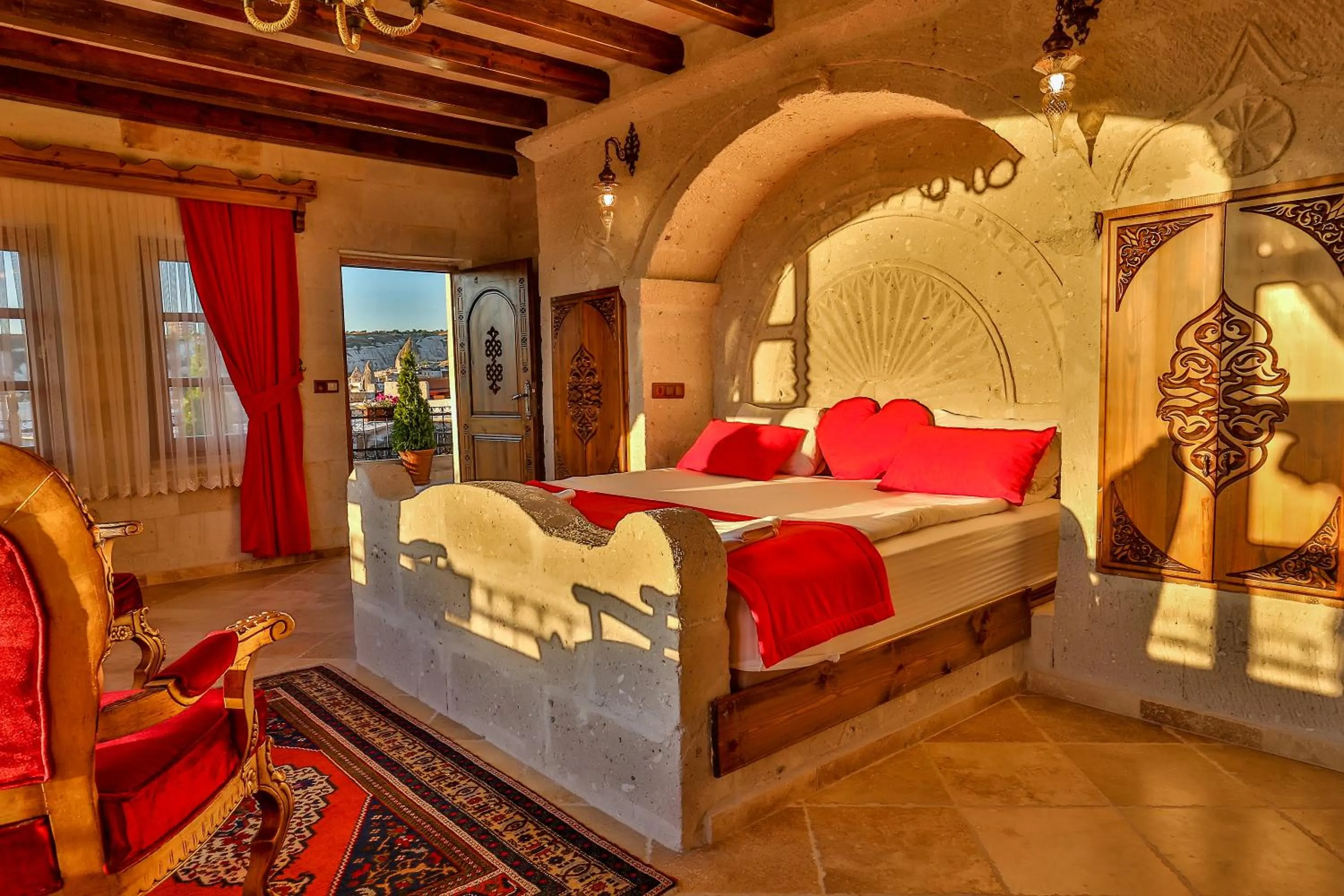 Bed in Cappadocia Inn Cave Hotel