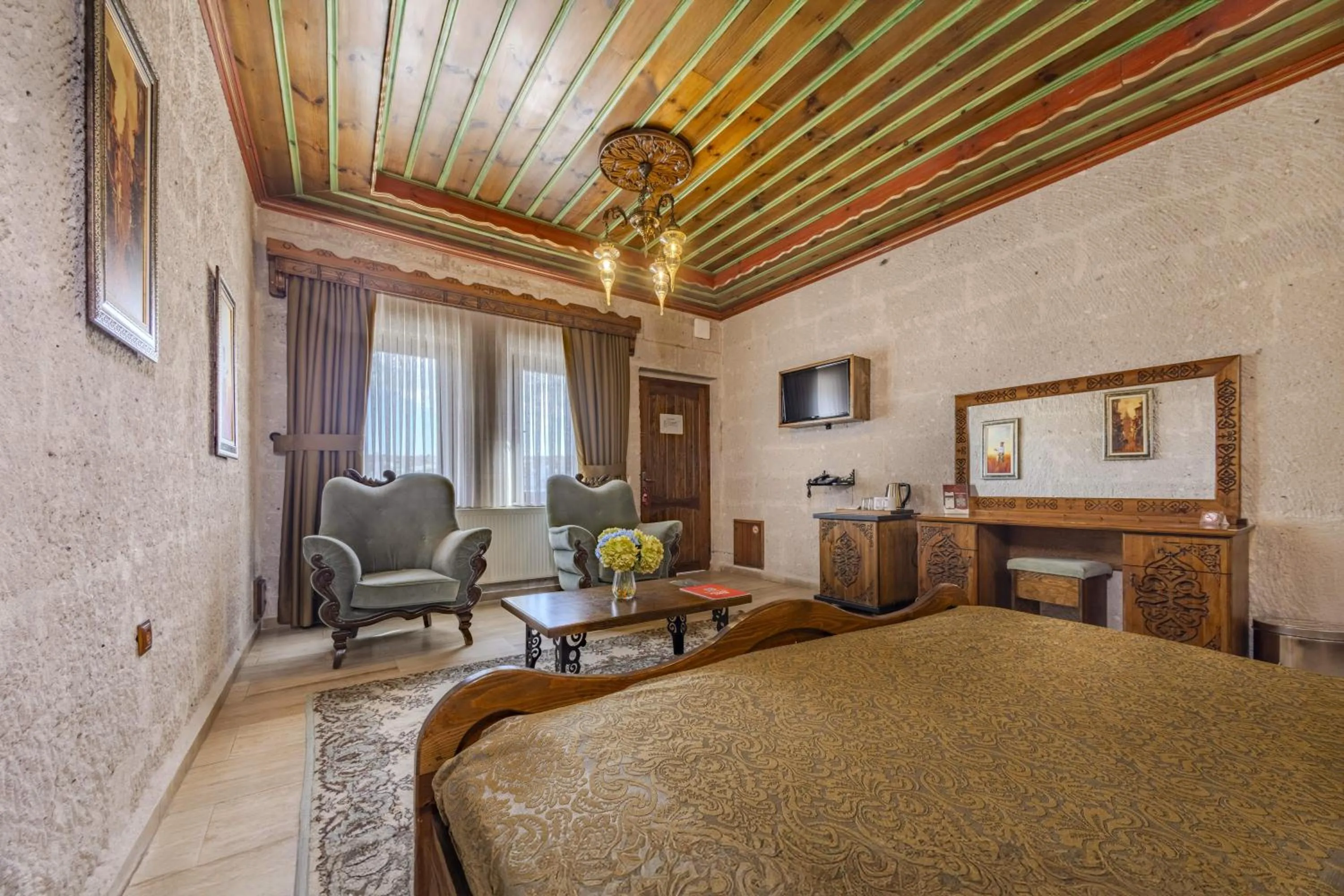 Bed in Cappadocia Inn Cave Hotel