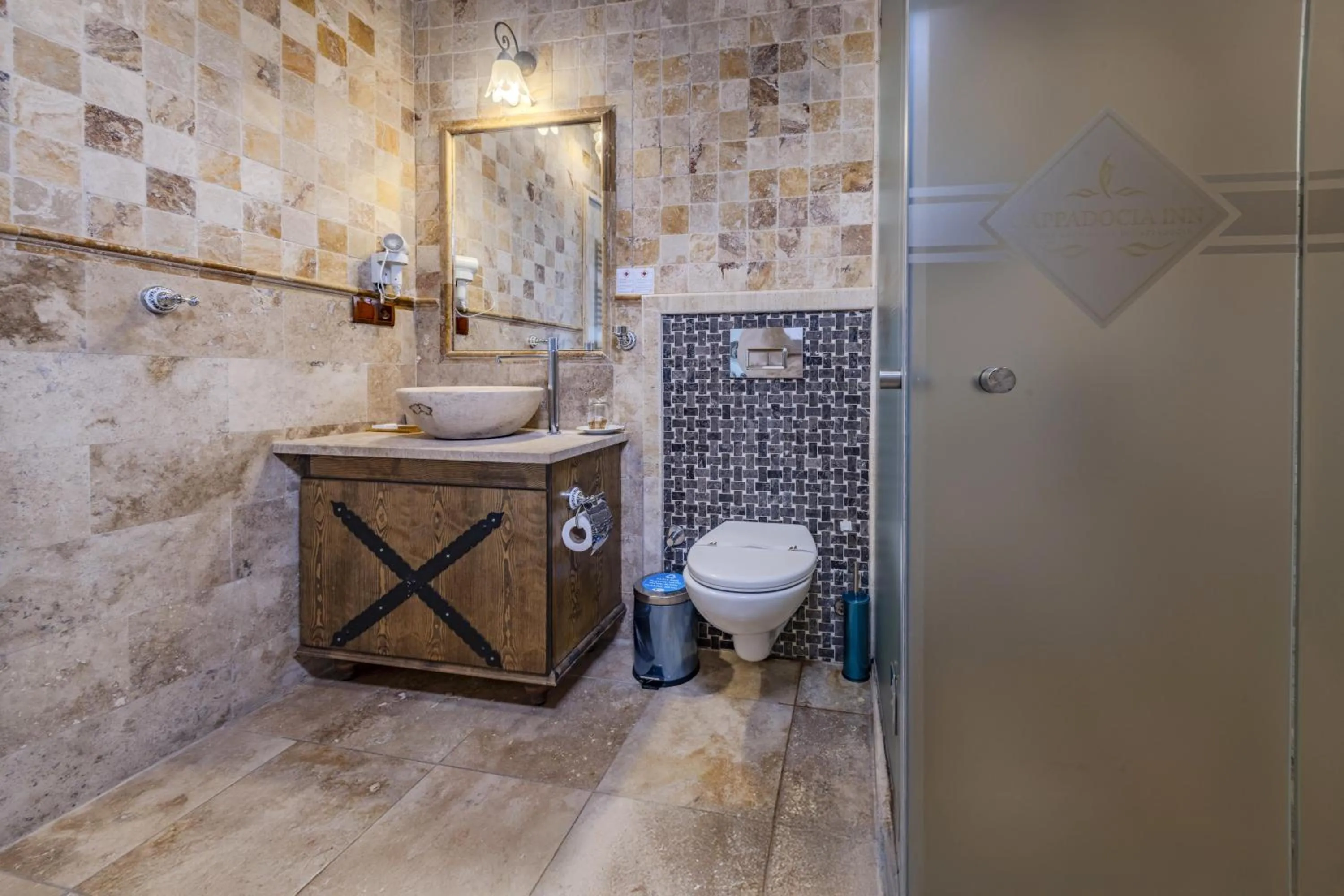 Shower in Cappadocia Inn Cave Hotel