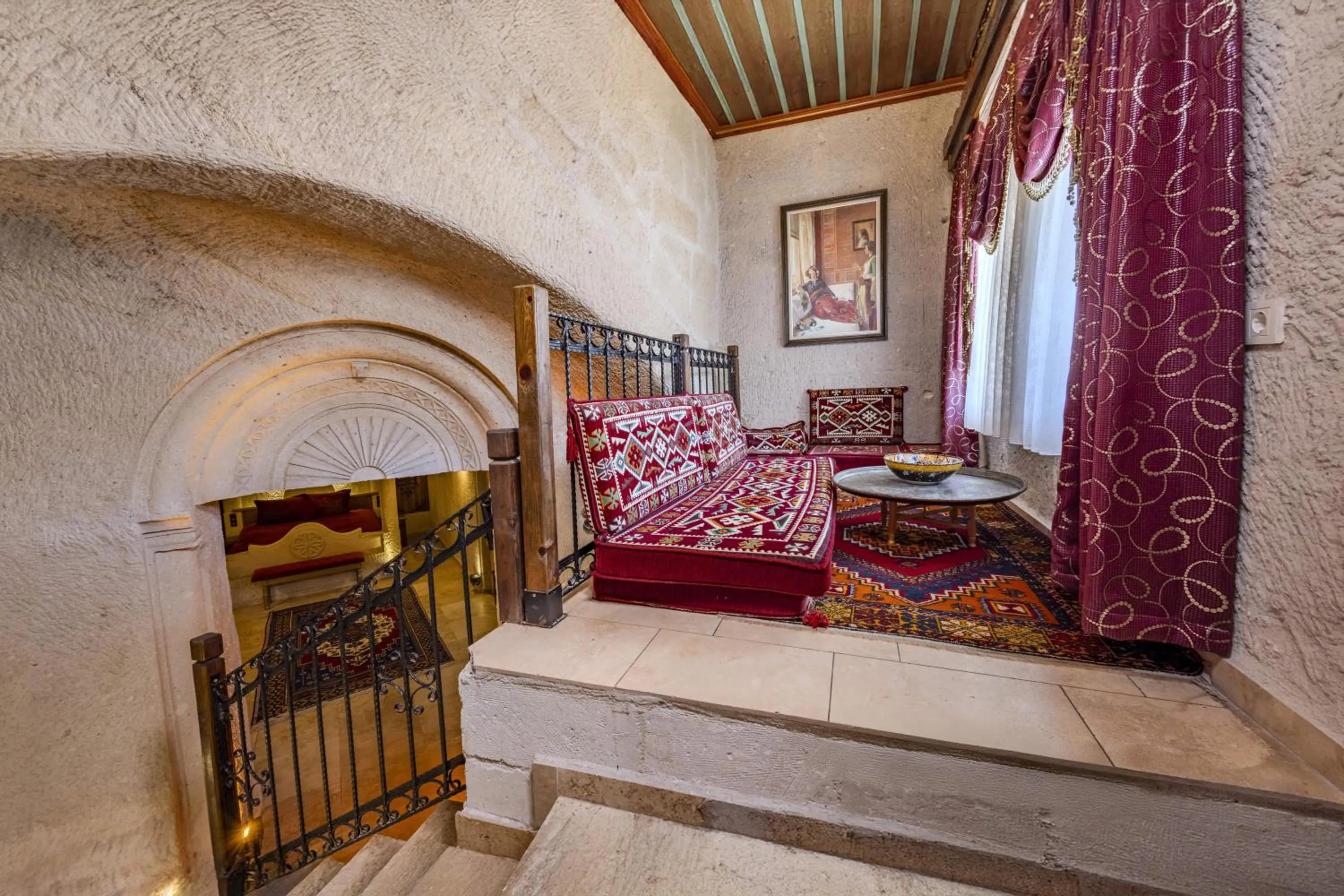 Seating area, Bed in Cappadocia Inn Cave Hotel