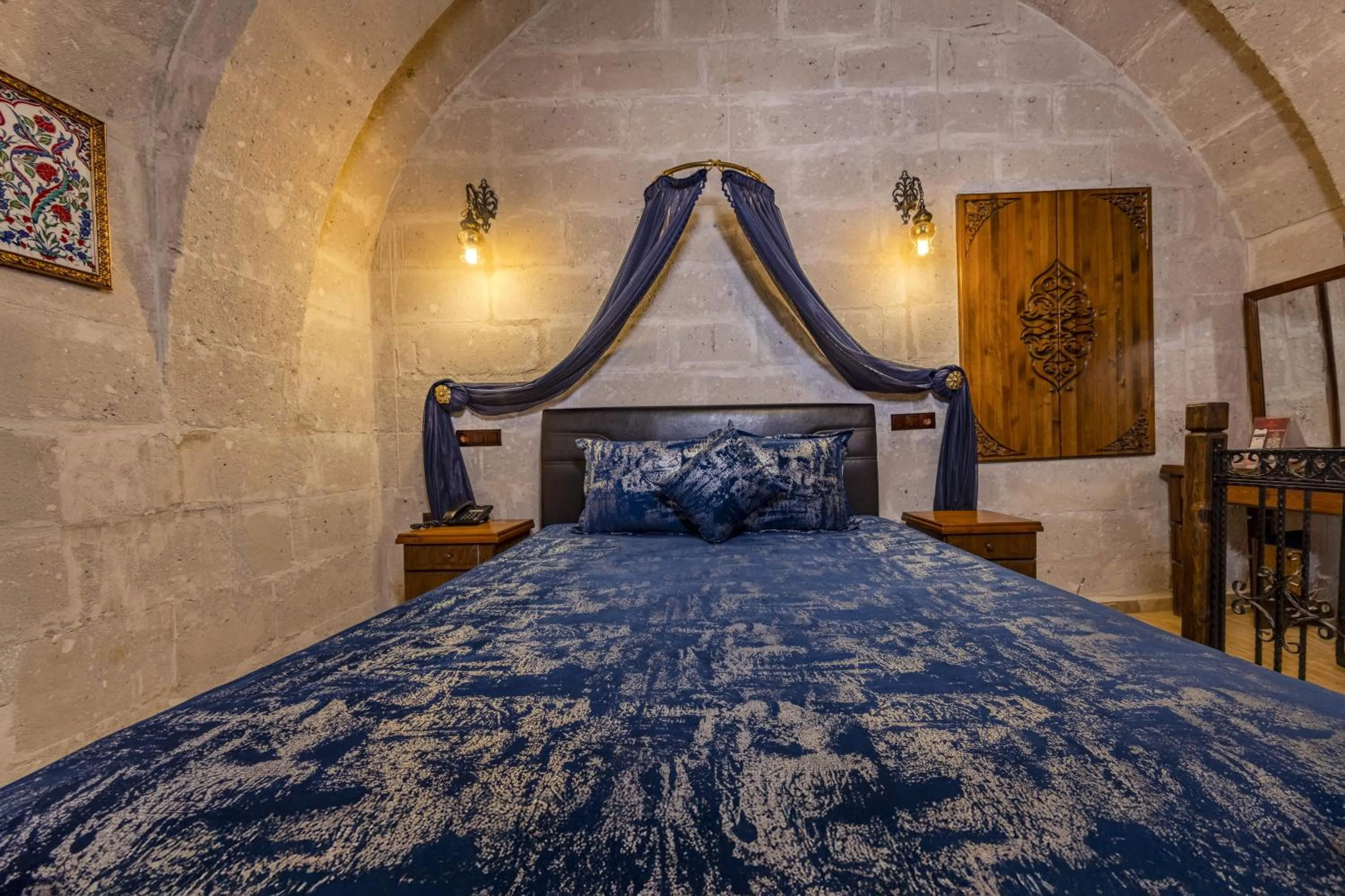 Bed in Cappadocia Inn Cave Hotel