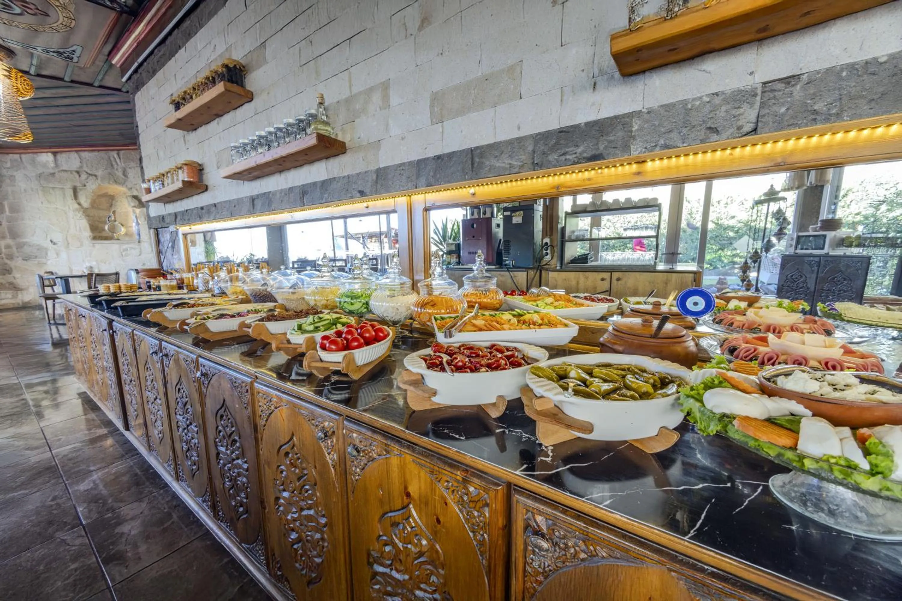Buffet breakfast in Cappadocia Inn Cave Hotel