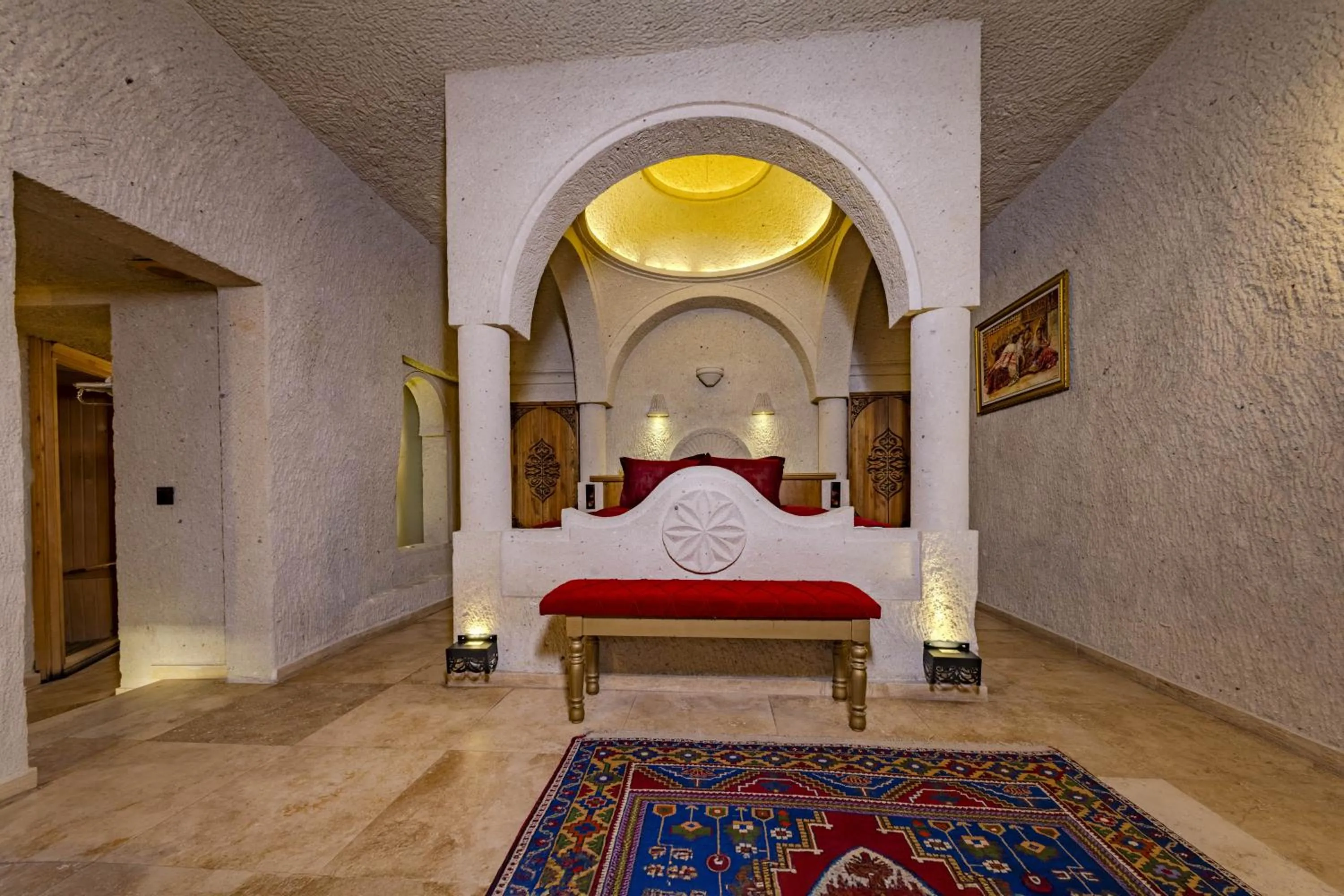 Bed in Cappadocia Inn Cave Hotel