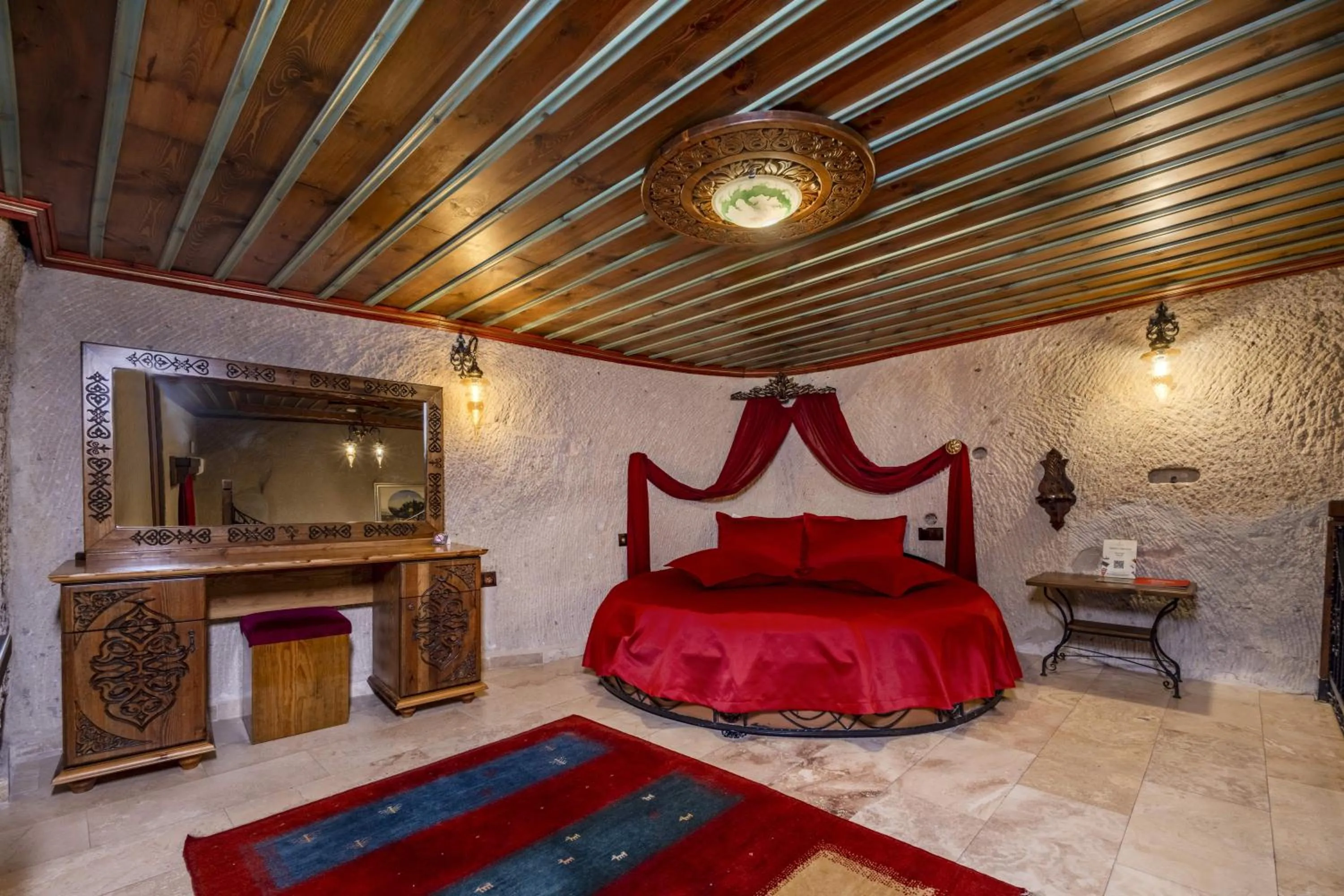 Bed in Cappadocia Inn Cave Hotel
