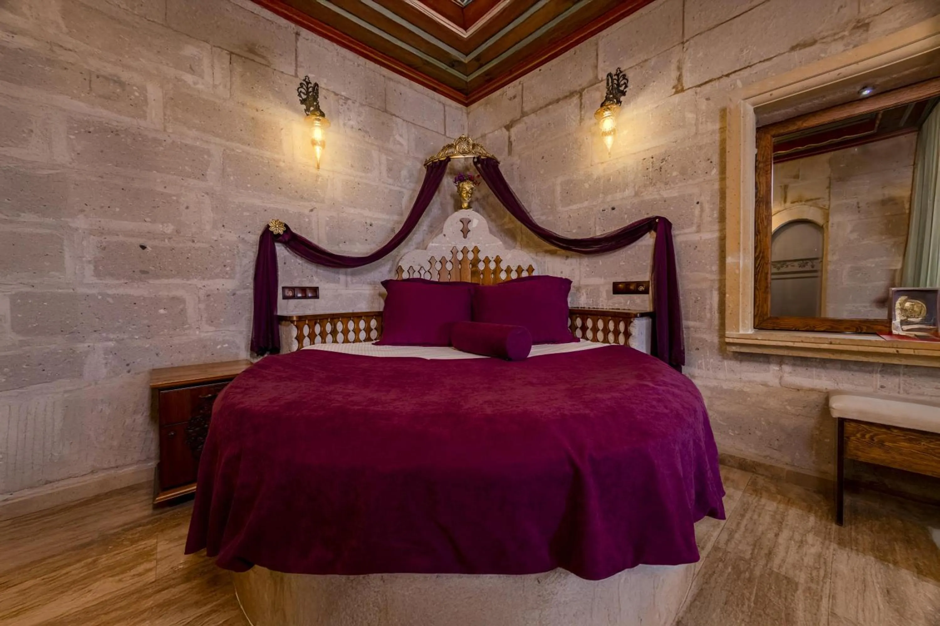 Bed in Cappadocia Inn Cave Hotel