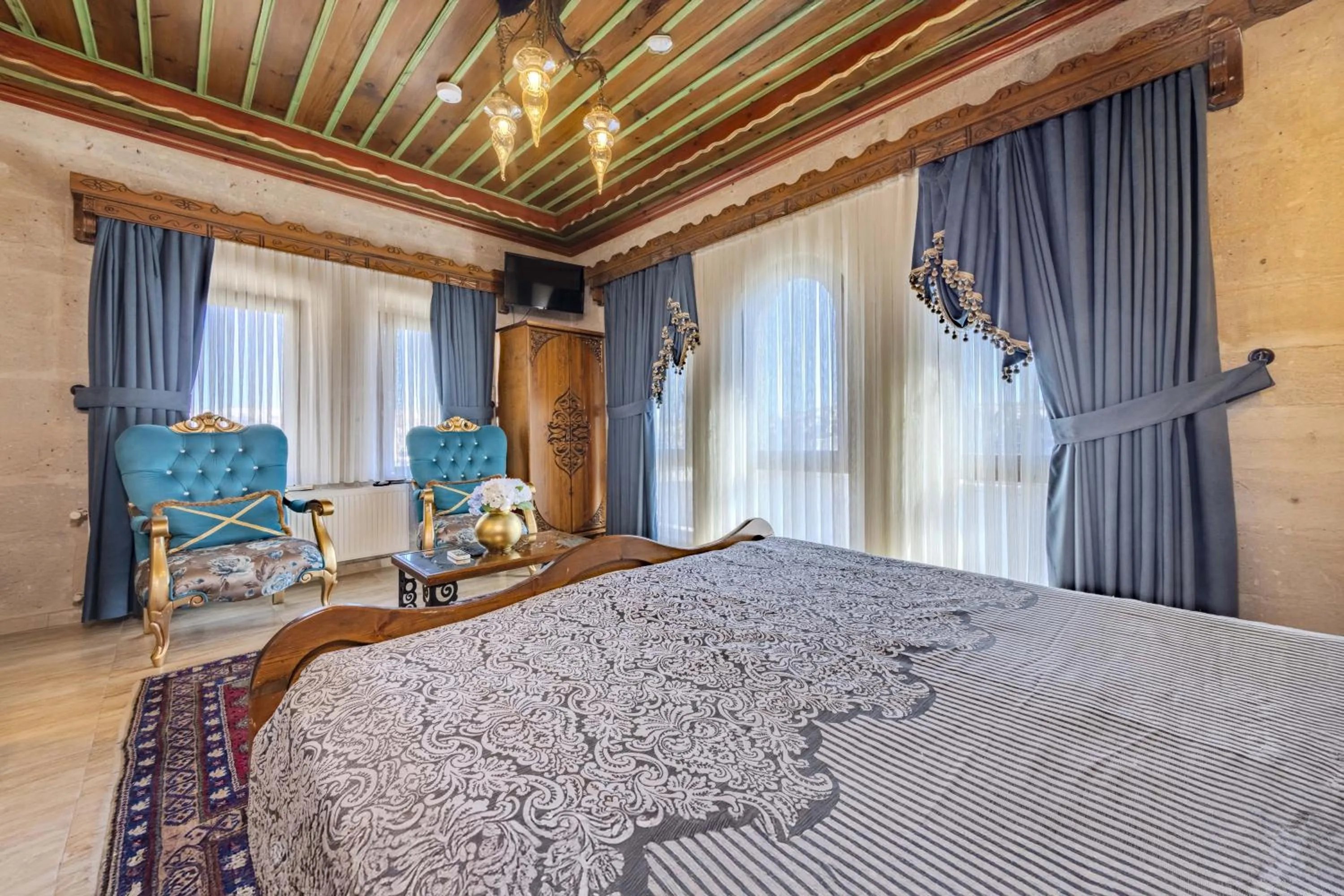 Bed in Cappadocia Inn Cave Hotel