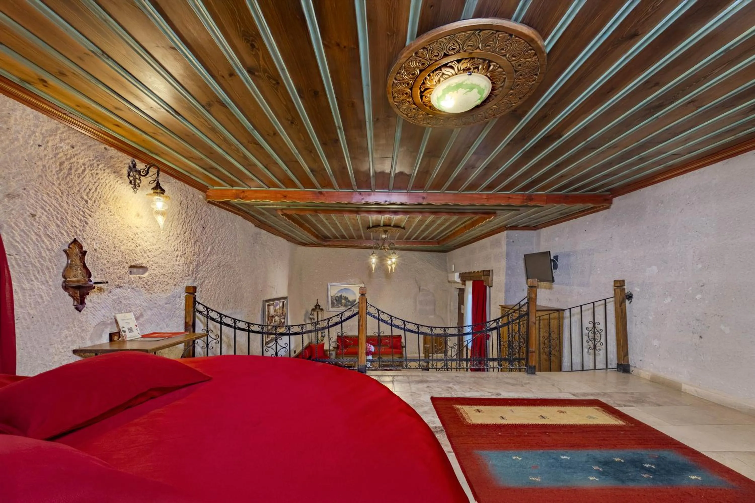 Bed in Cappadocia Inn Cave Hotel
