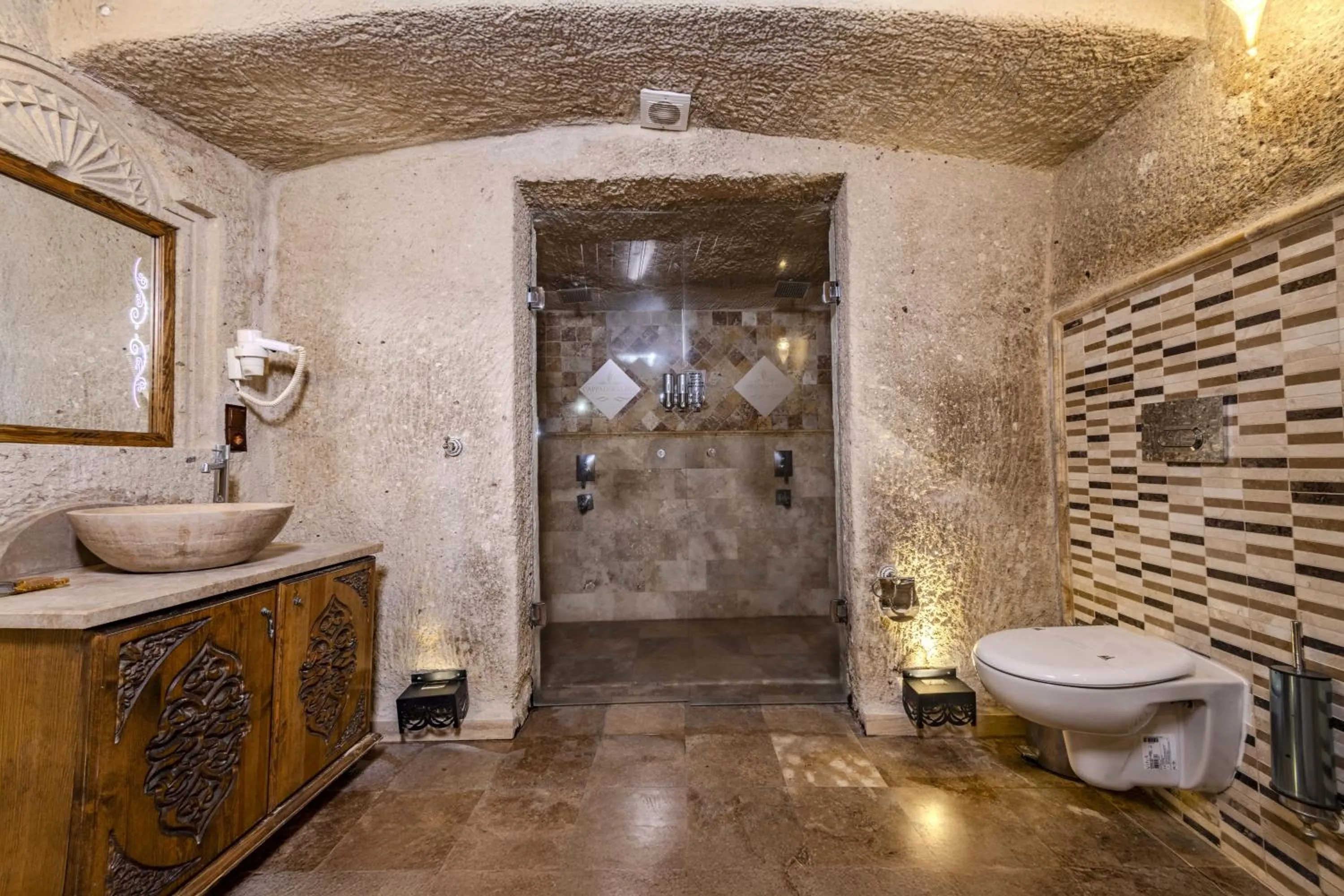 Shower in Cappadocia Inn Cave Hotel