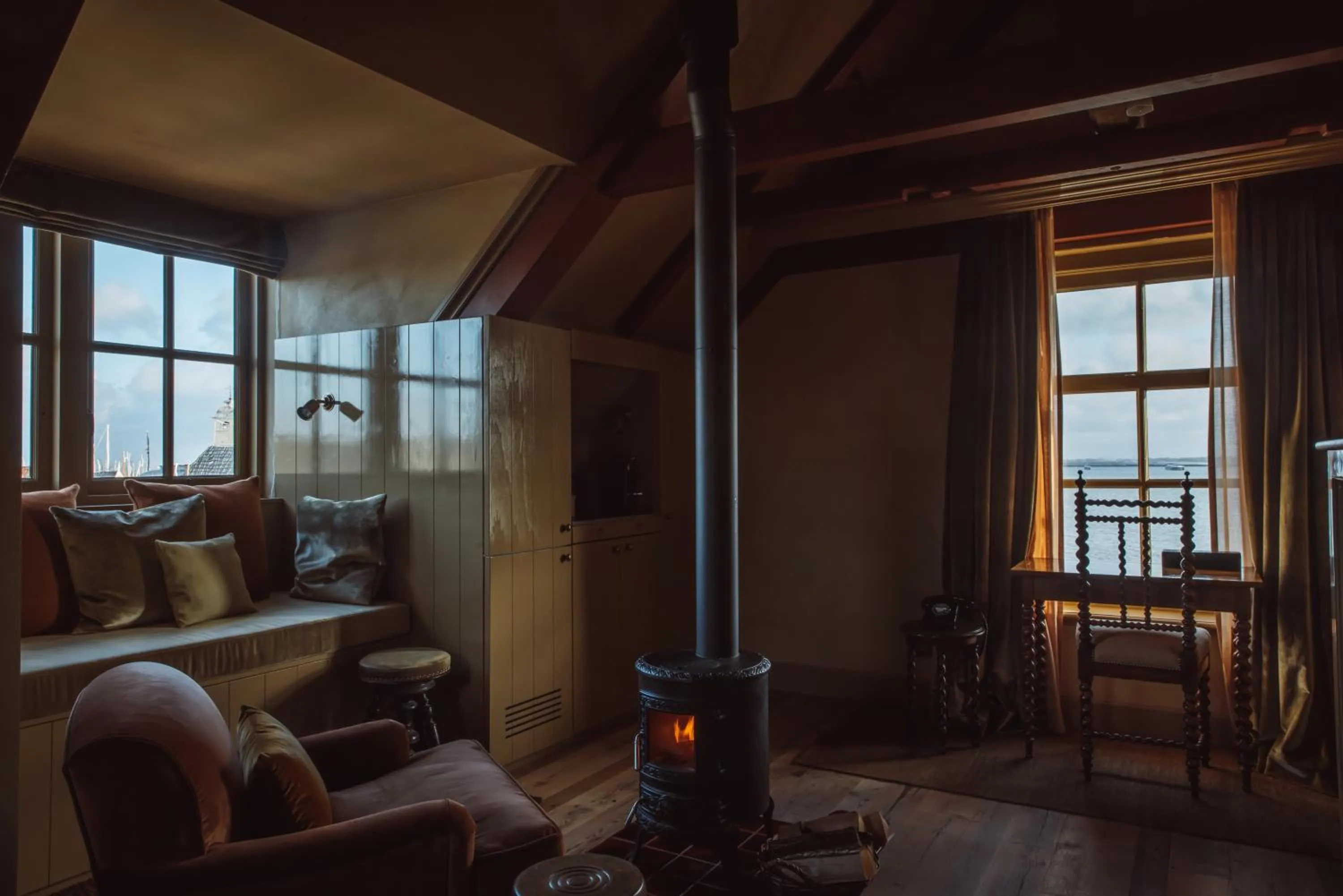 Living room, Bed in De Durgerdam, Amsterdam