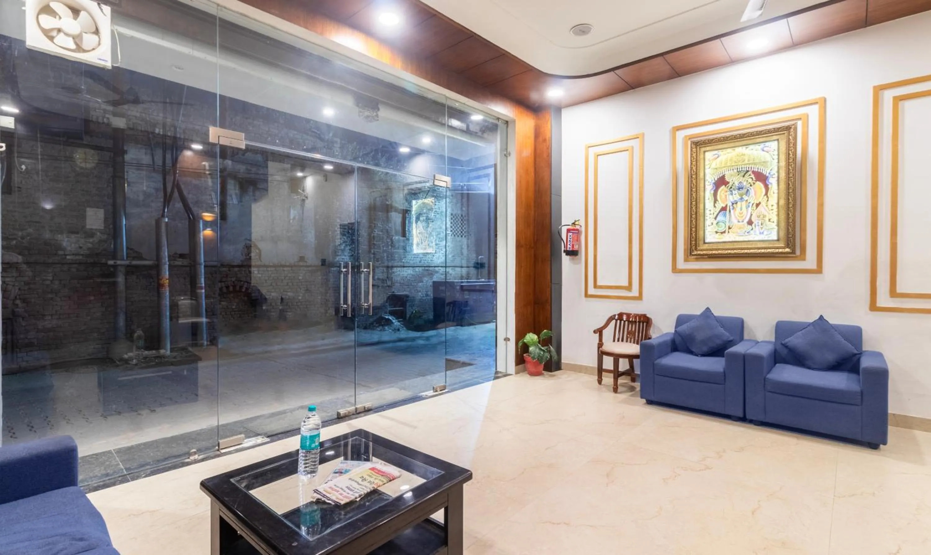 Seating area in Treebo Brij Kaushal, Near Prem Mandir