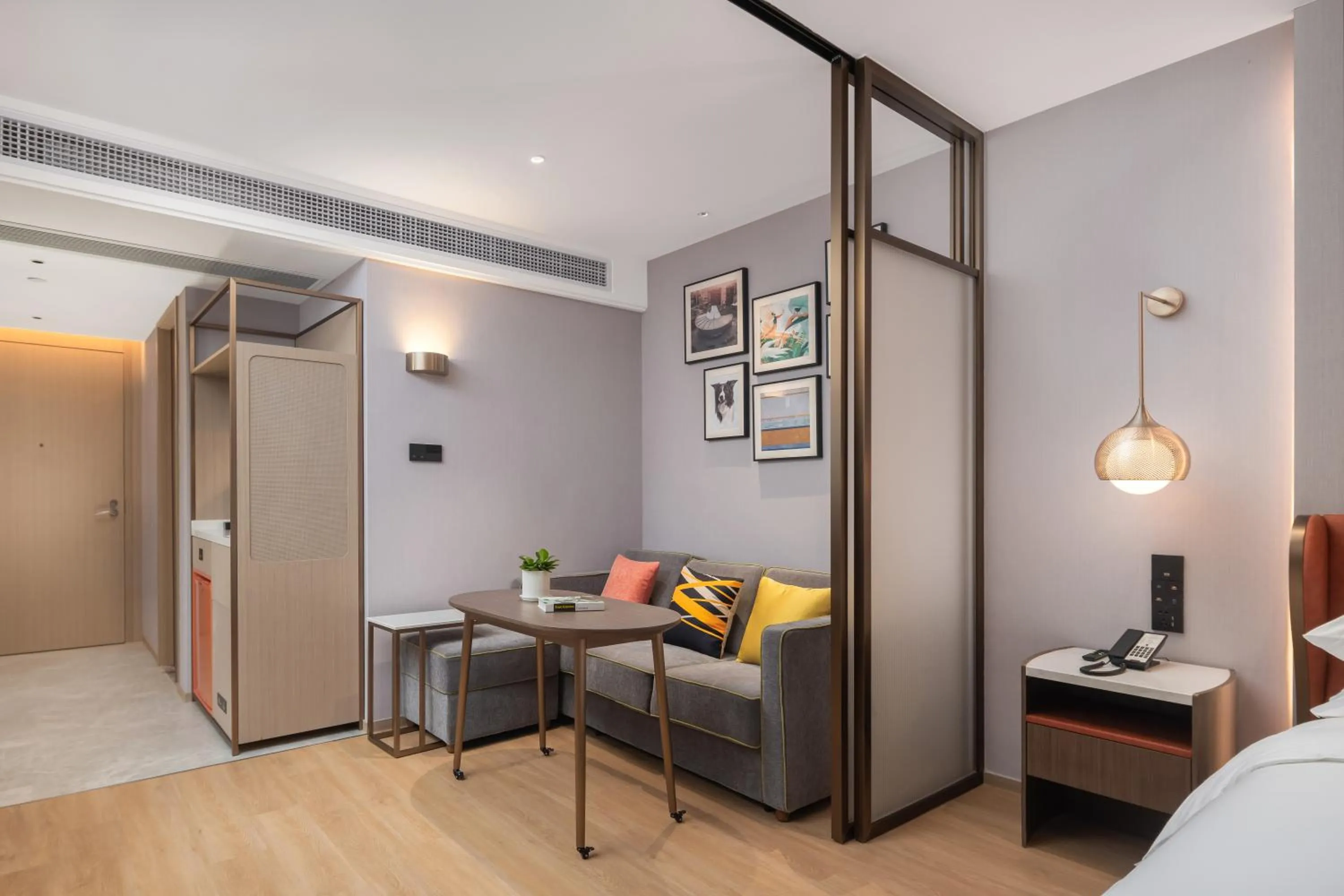 Bedroom, Bed in Home2 Suite by Hilton Dongguan Shijie