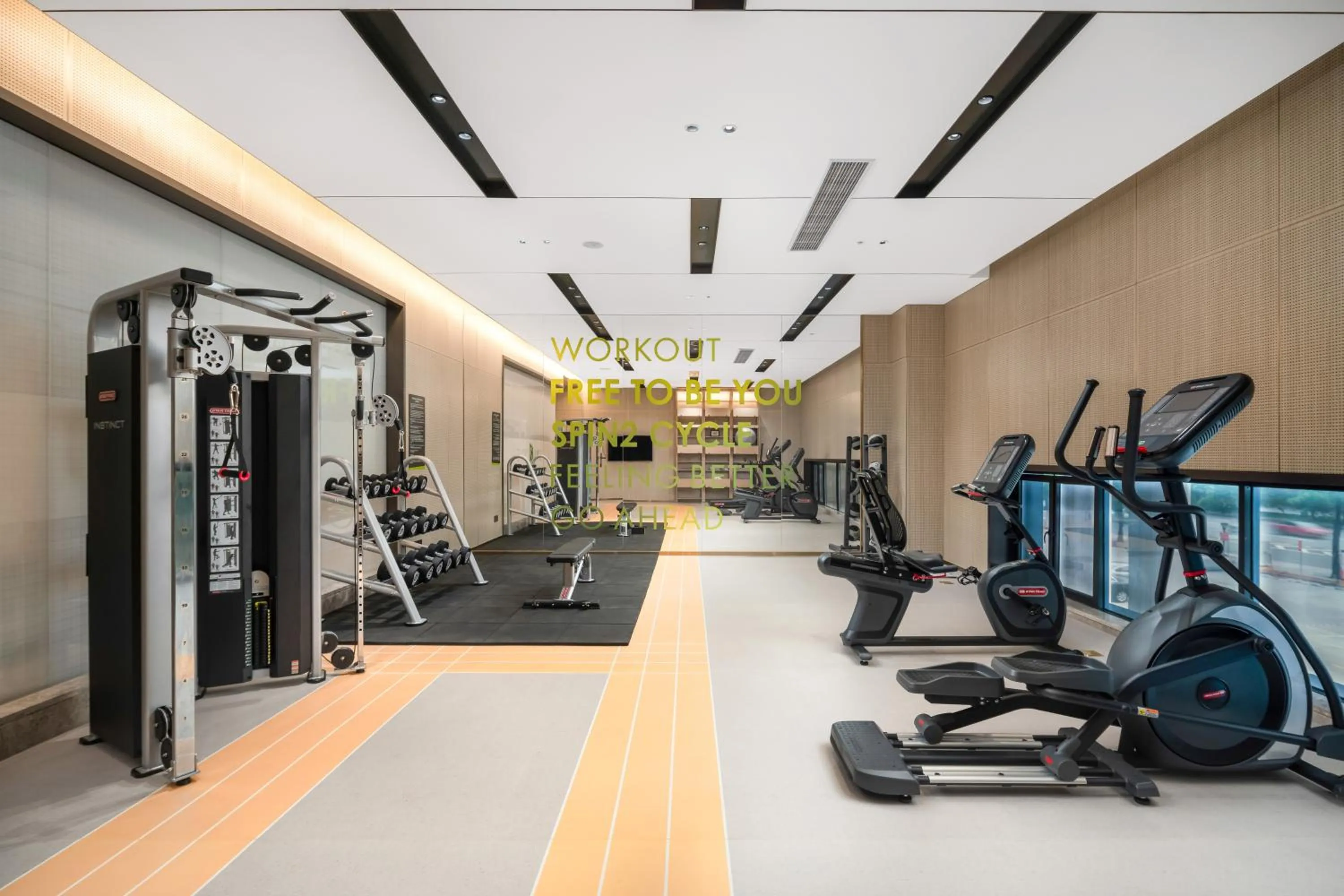 Fitness centre/facilities in Home2 Suite by Hilton Dongguan Shijie
