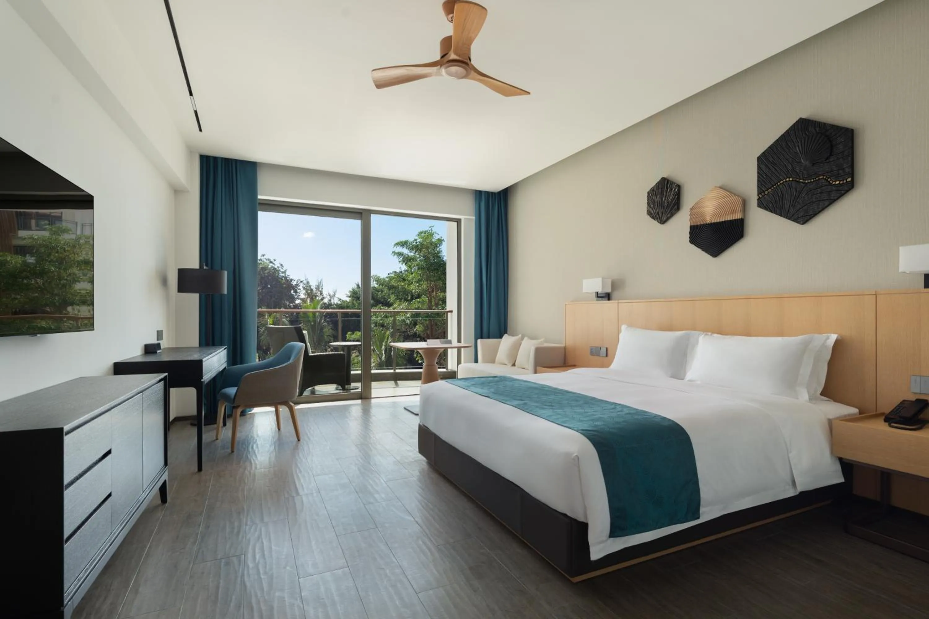 Bedroom, Bed in Sanya Junji Seaview Hotel