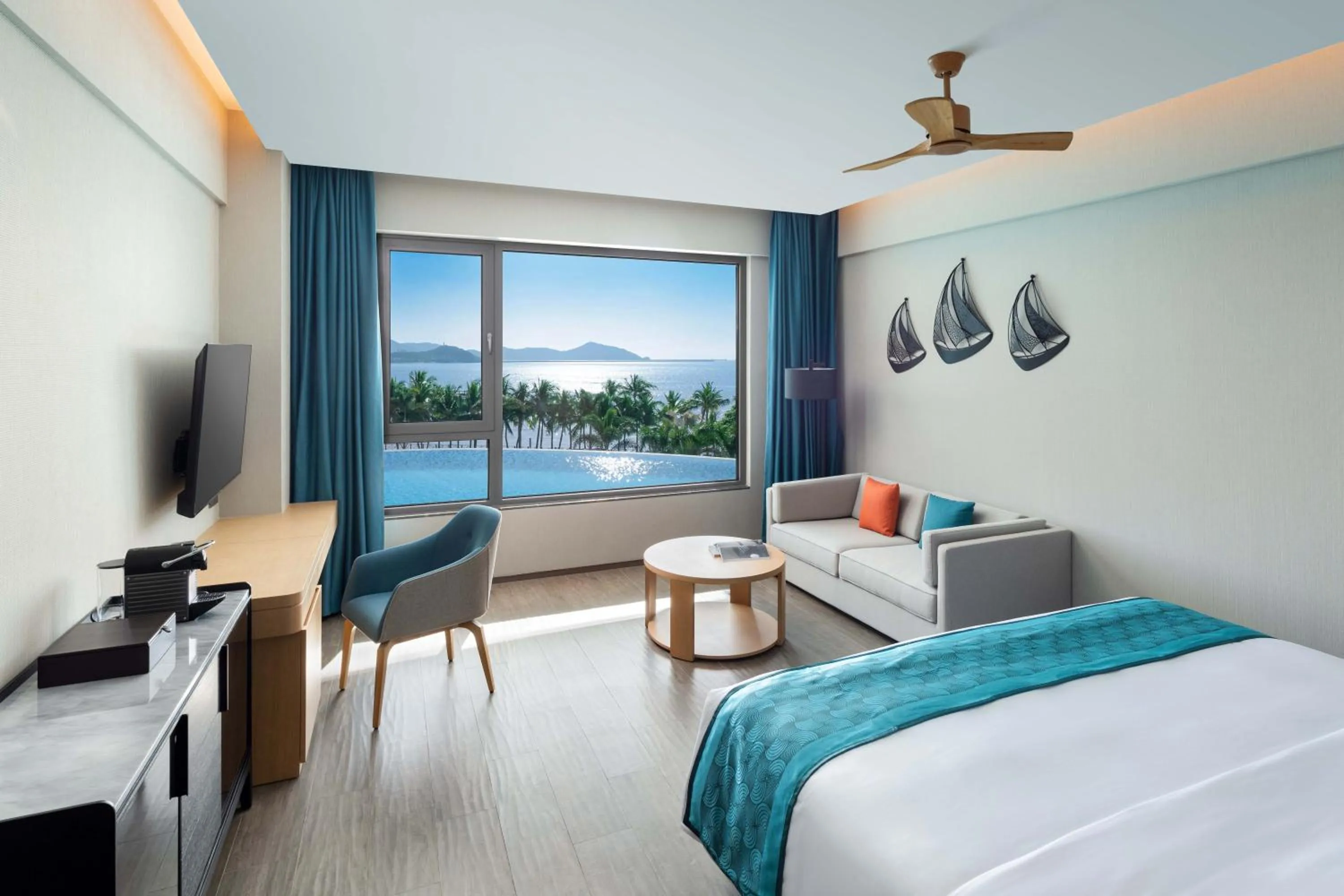 Property building, Bed in Sanya Junji Seaview Hotel