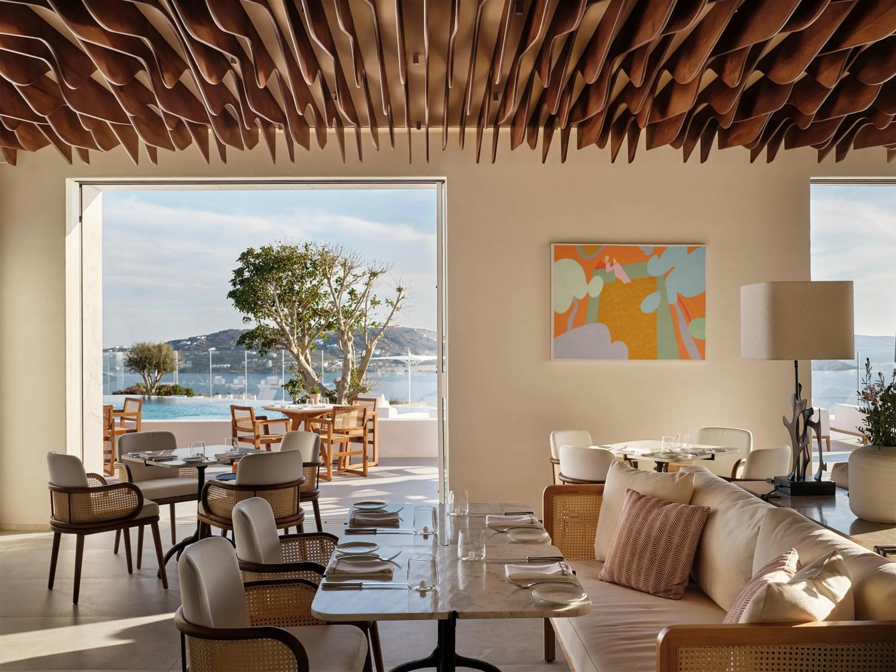 Restaurant/places to eat in Deos Mykonos - A Myconian Collection Hotel