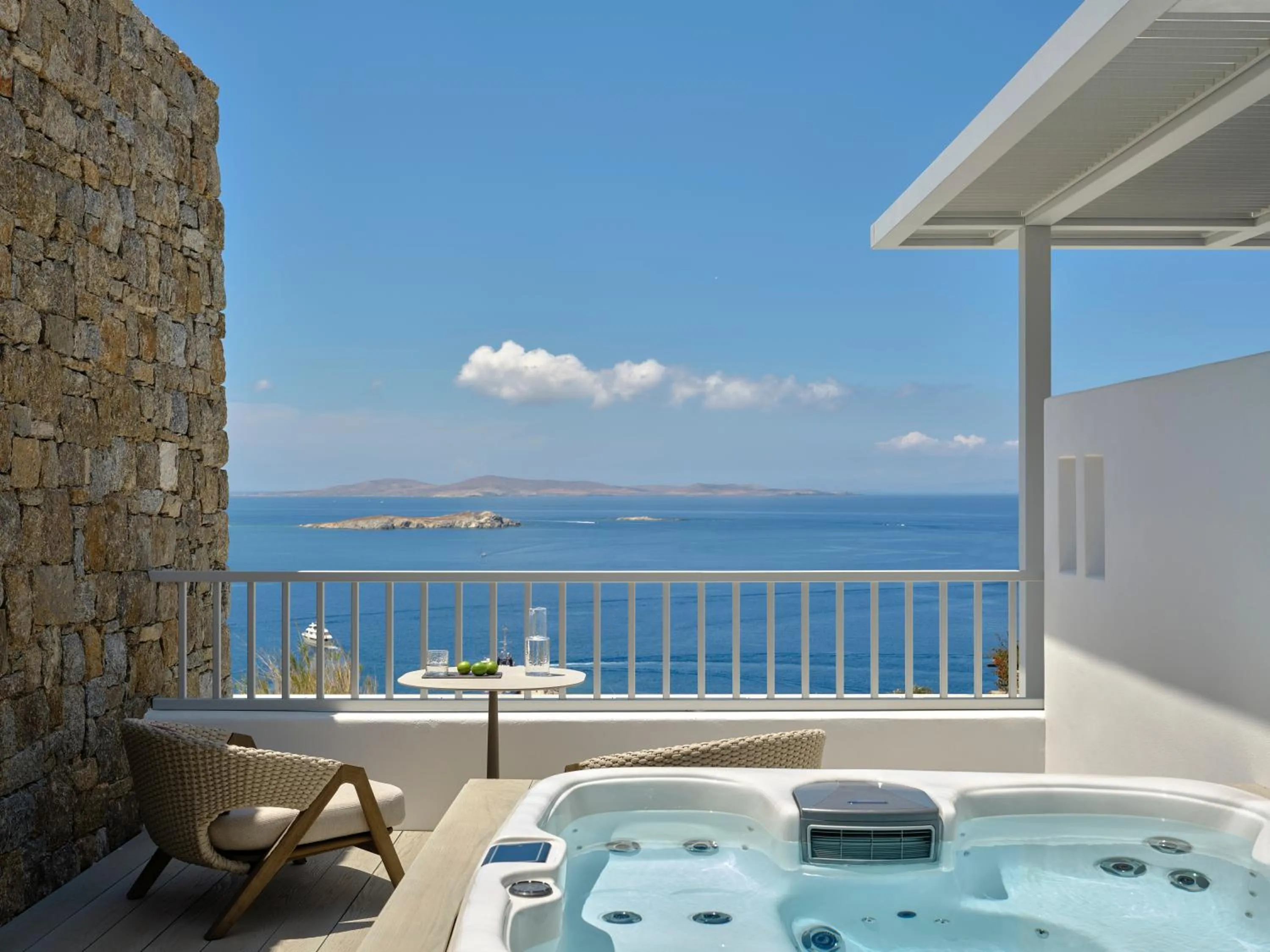 Hot Tub in Deos Mykonos - A Myconian Collection Hotel