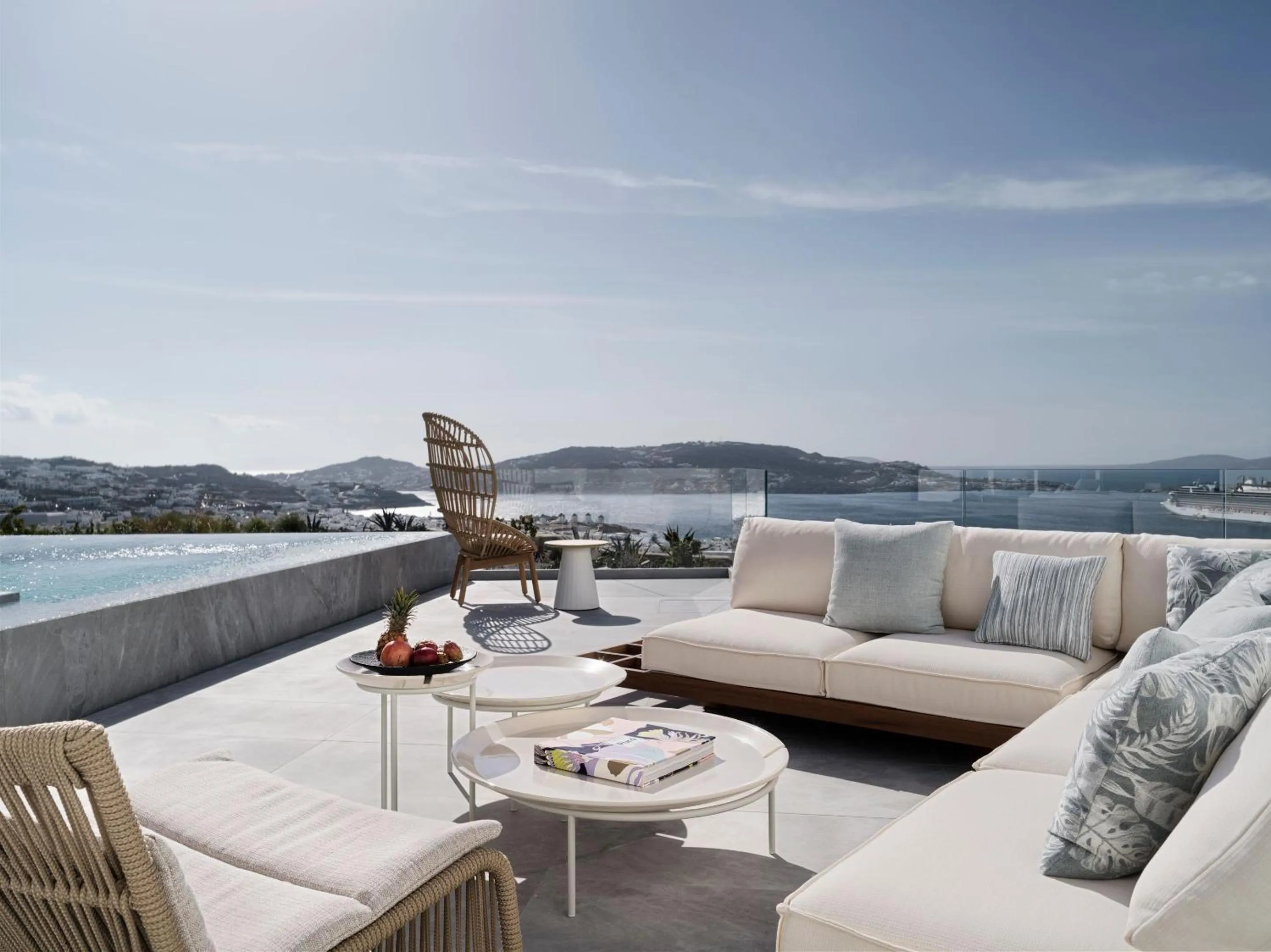 Balcony/Terrace in Deos Mykonos - A Myconian Collection Hotel