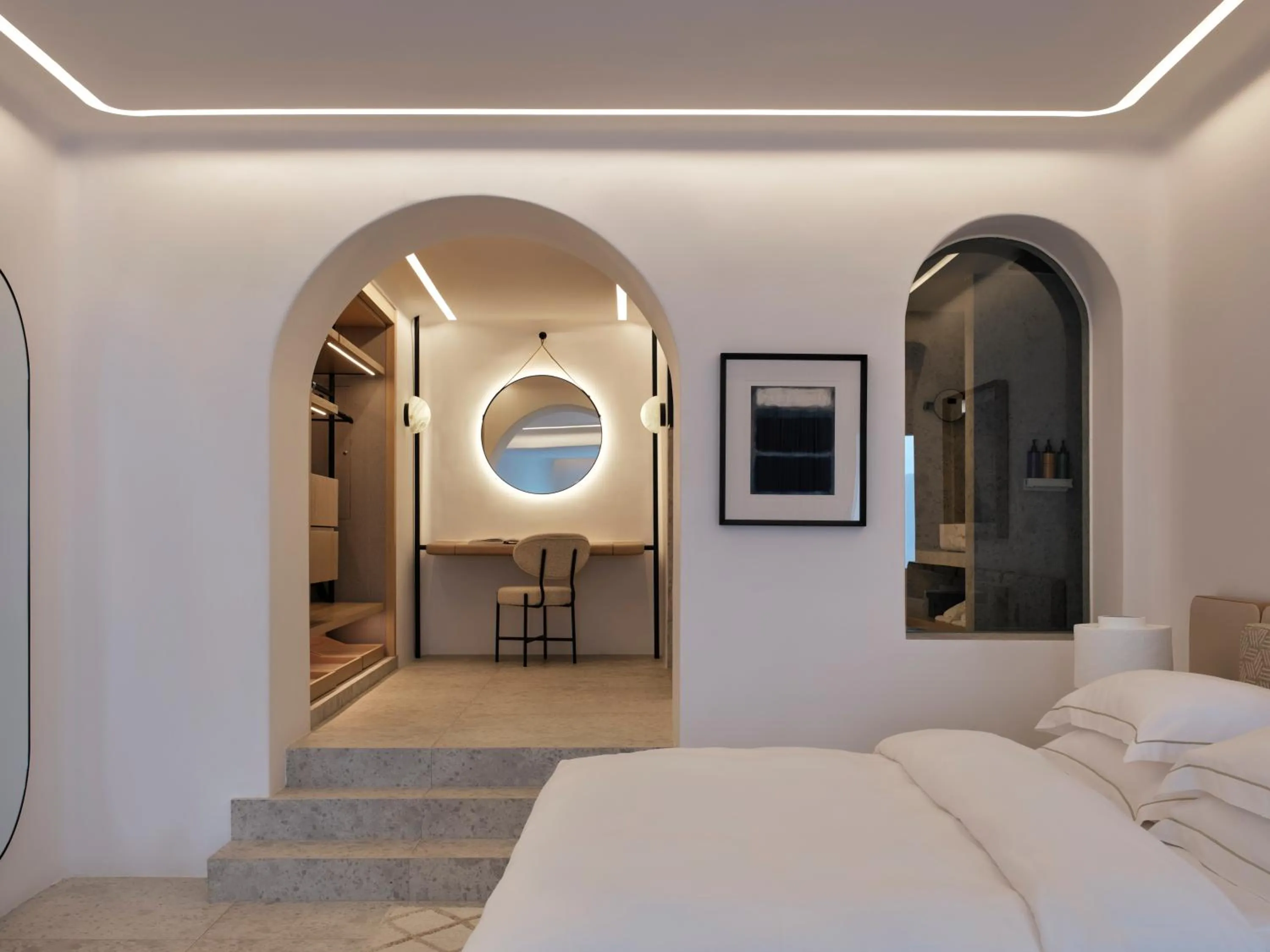 Photo of the whole room, Bed in Deos Mykonos - A Myconian Collection Hotel