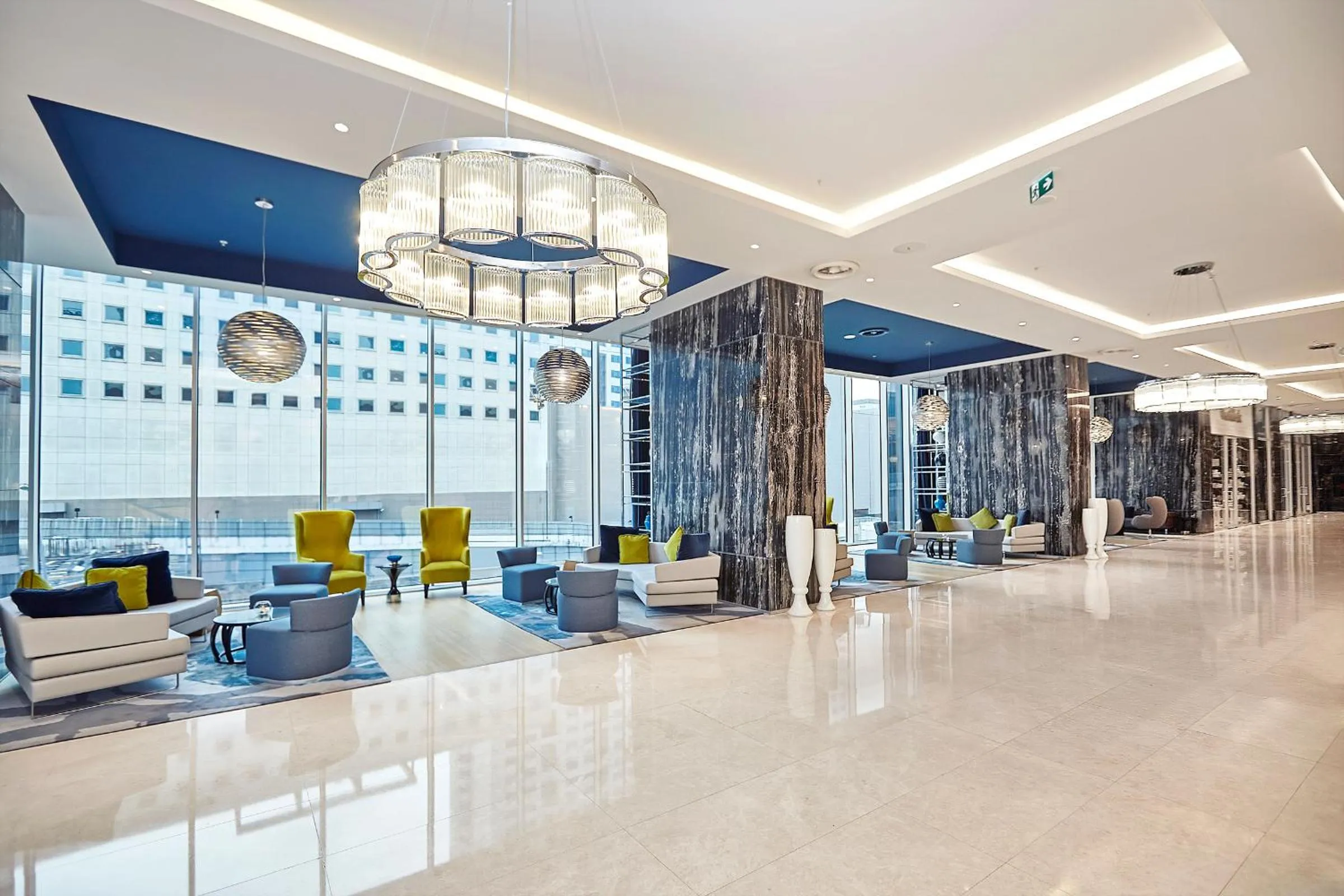 Lobby or reception in Wyndham Grand Istanbul Levent Hotel & Conference Center