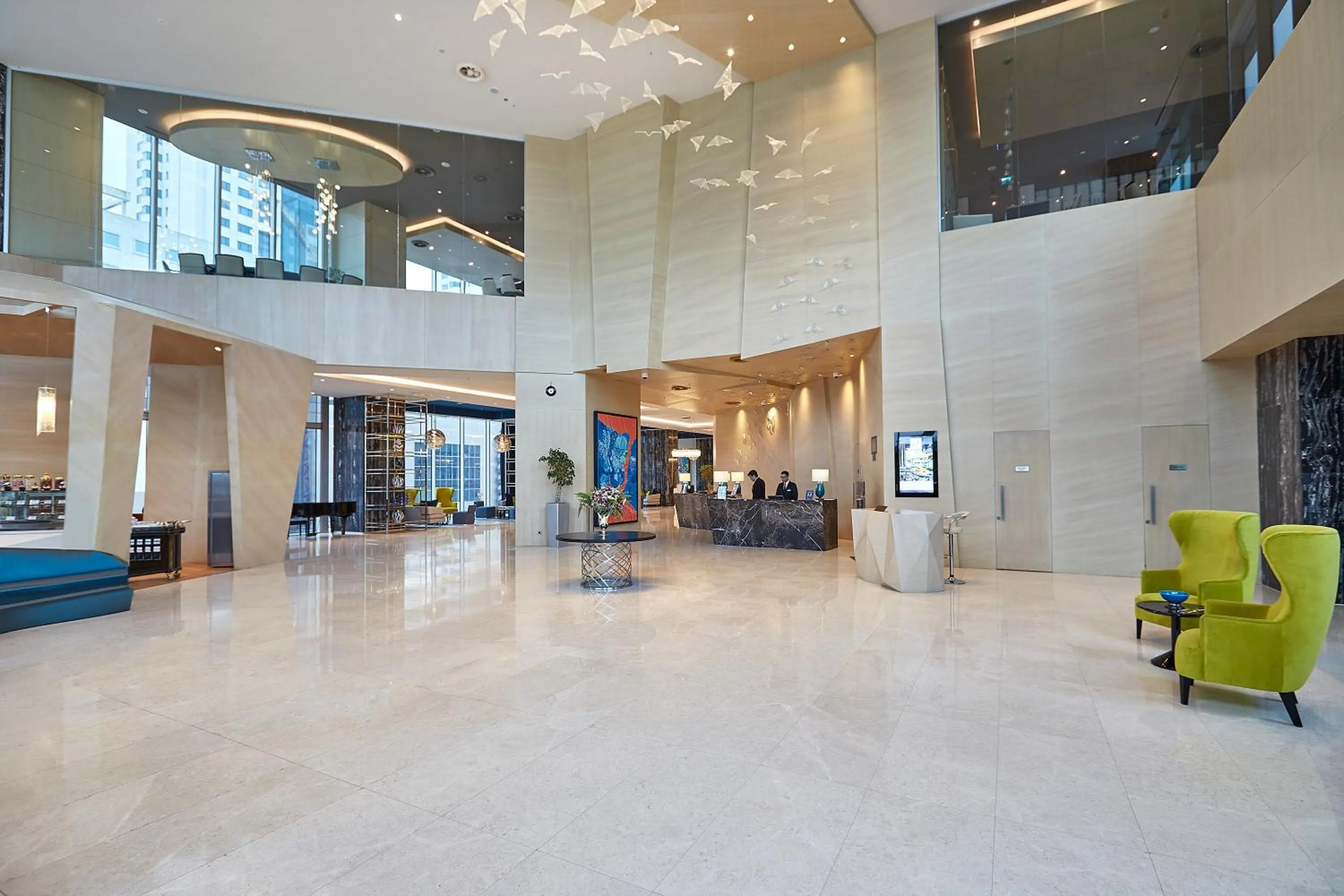 Lobby or reception in Wyndham Grand Istanbul Levent Hotel & Conference Center