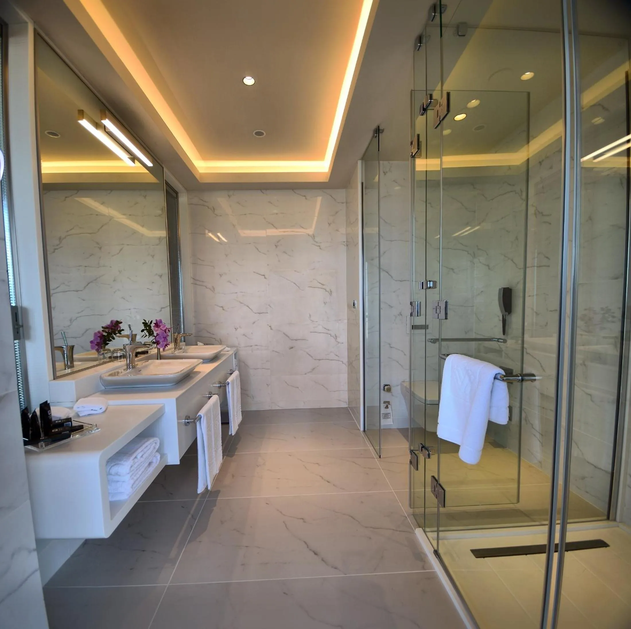 Shower in Wyndham Grand Istanbul Levent Hotel & Conference Center