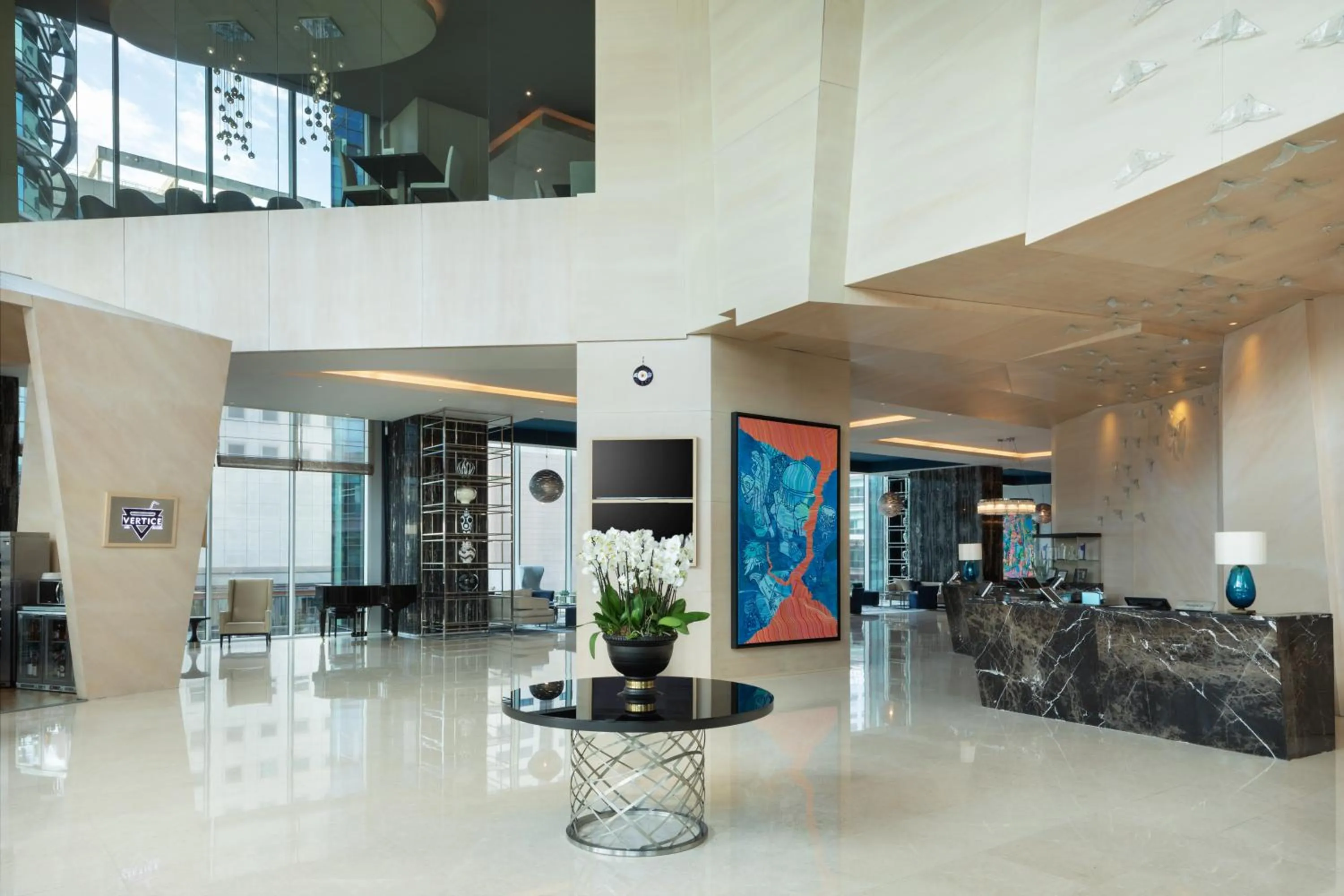 Lobby or reception in Wyndham Grand Istanbul Levent Hotel & Conference Center