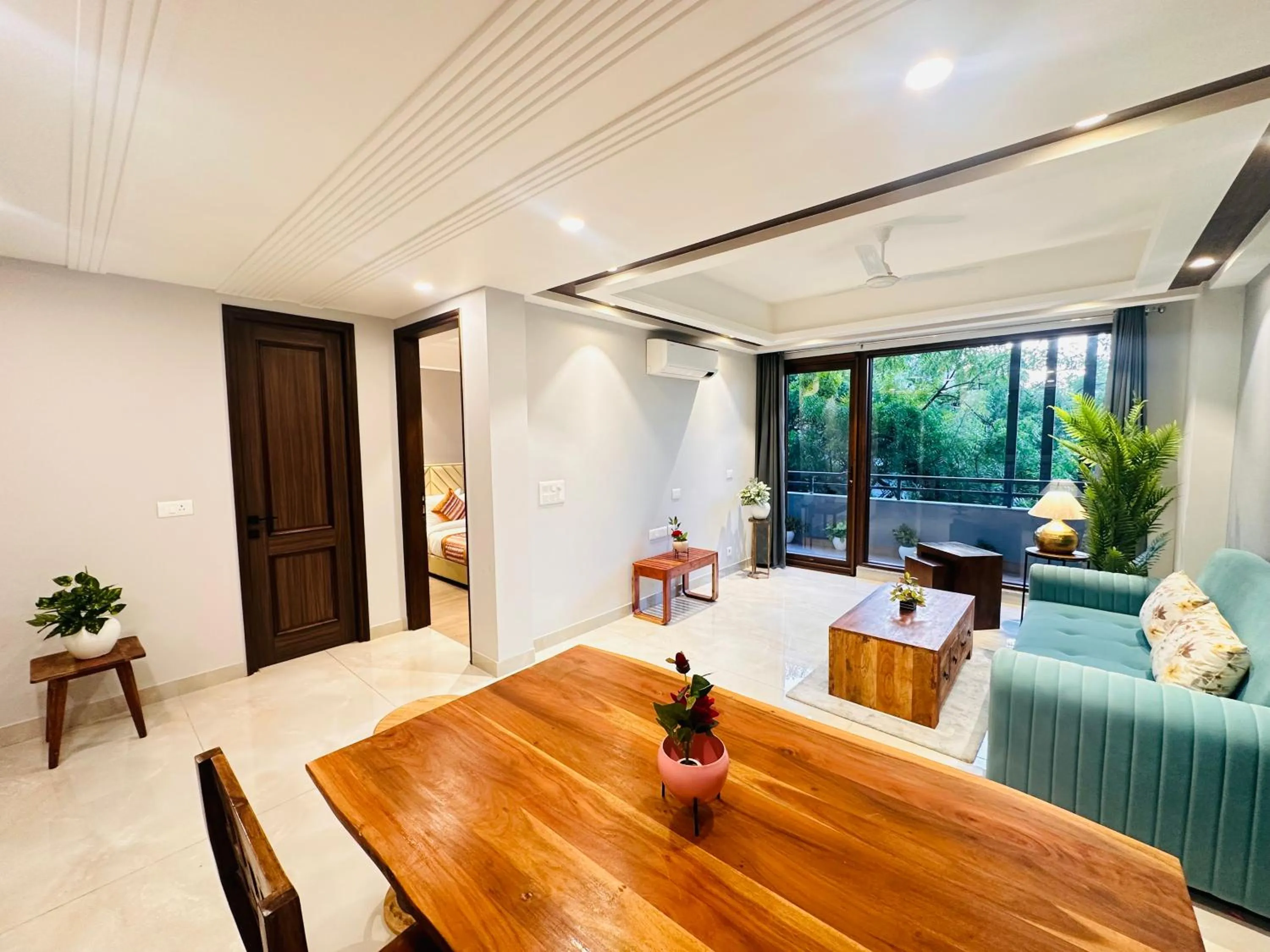 Living room in Hotel South Ex Residency - South Ex near AIIMS Delhi - Couple Friendly